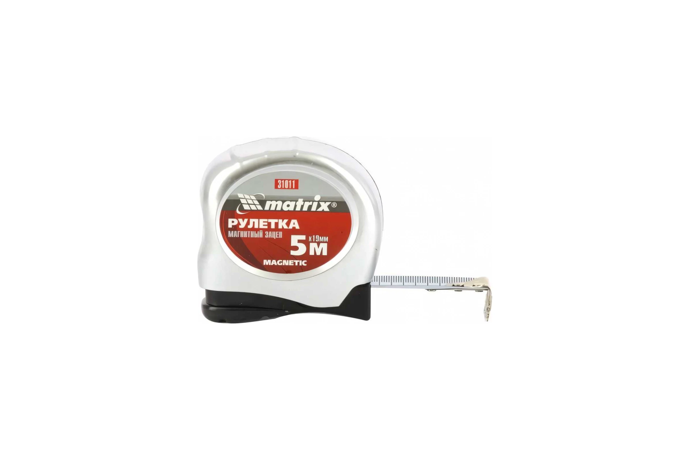Рулетка Magnetic, 5 м х 19 мм, MATRIX 31011