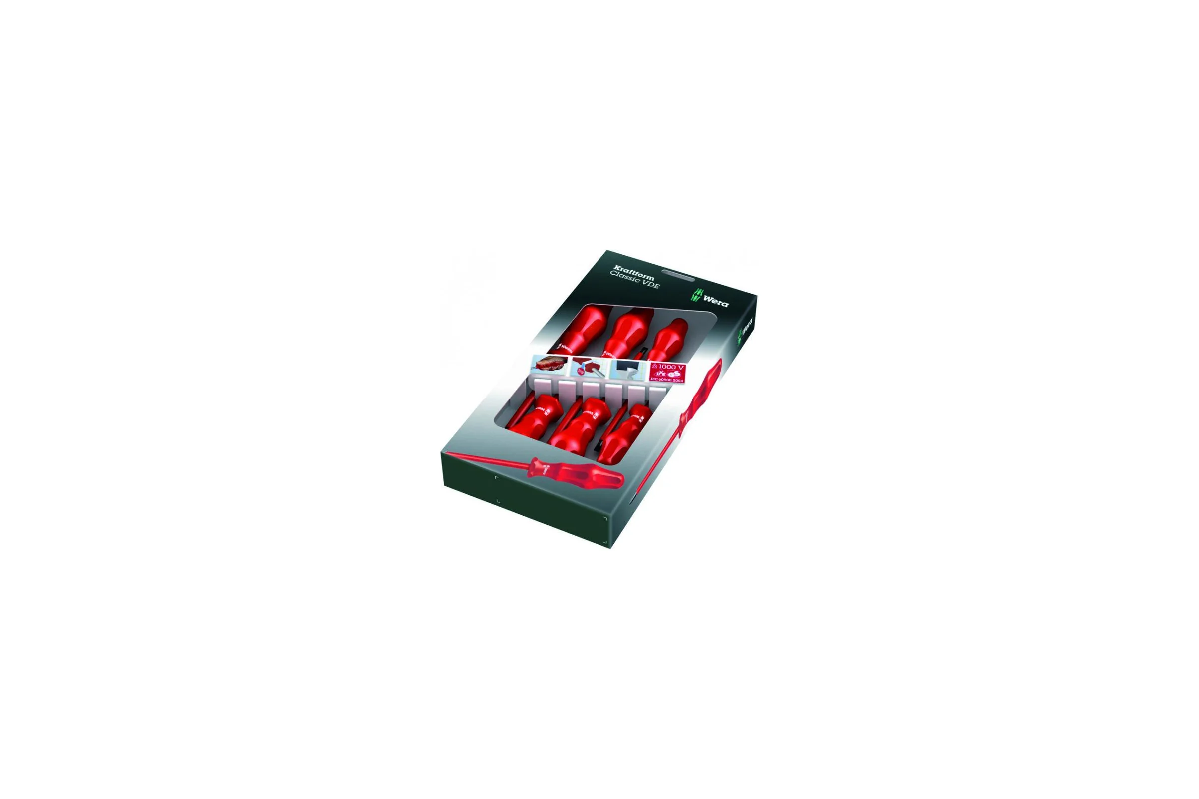 Набор диэлектрических отверток 1000 V 1760i/6 SATZ 6TLG / 6 PCS WERA WE-031282