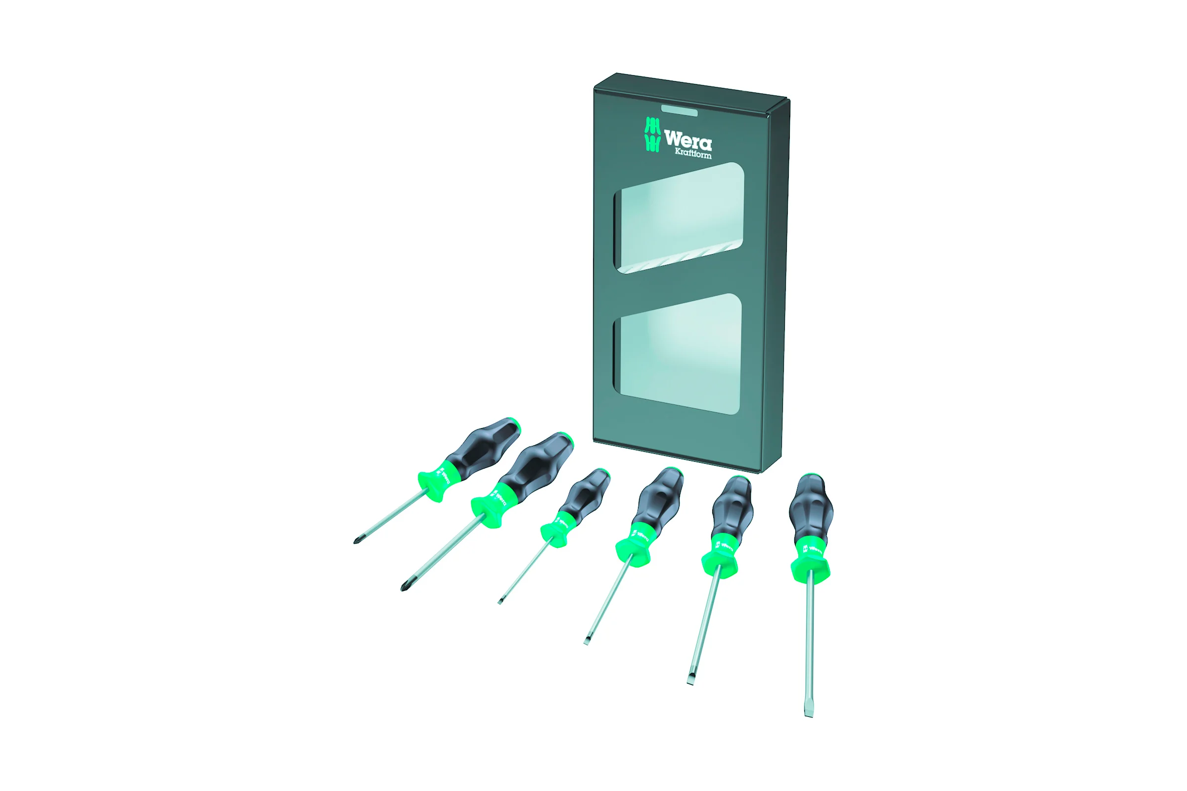 Набор отверток Wera, Kraftform Comfort, 6 предметов, WE-031551