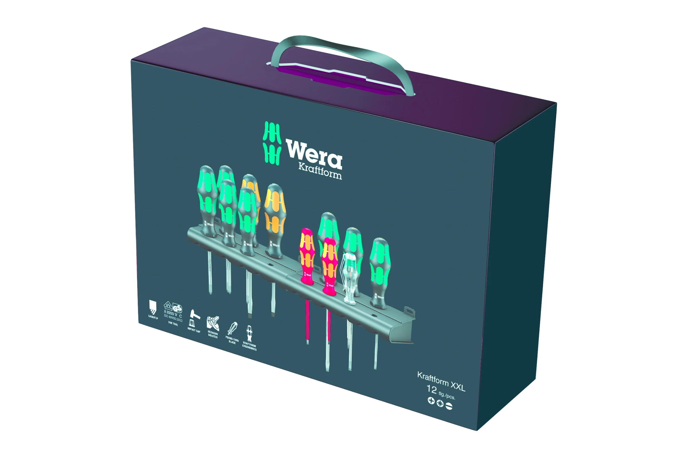 Набор отверток Wera Kraftform XXL 12 предметов, WE-051010