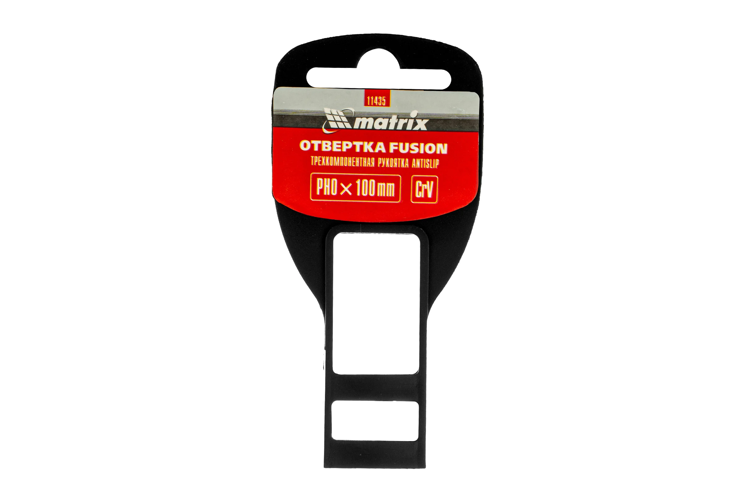 Отвертка Fusion Ph0 х 100 мм CrV anti slip Matrix 11435
