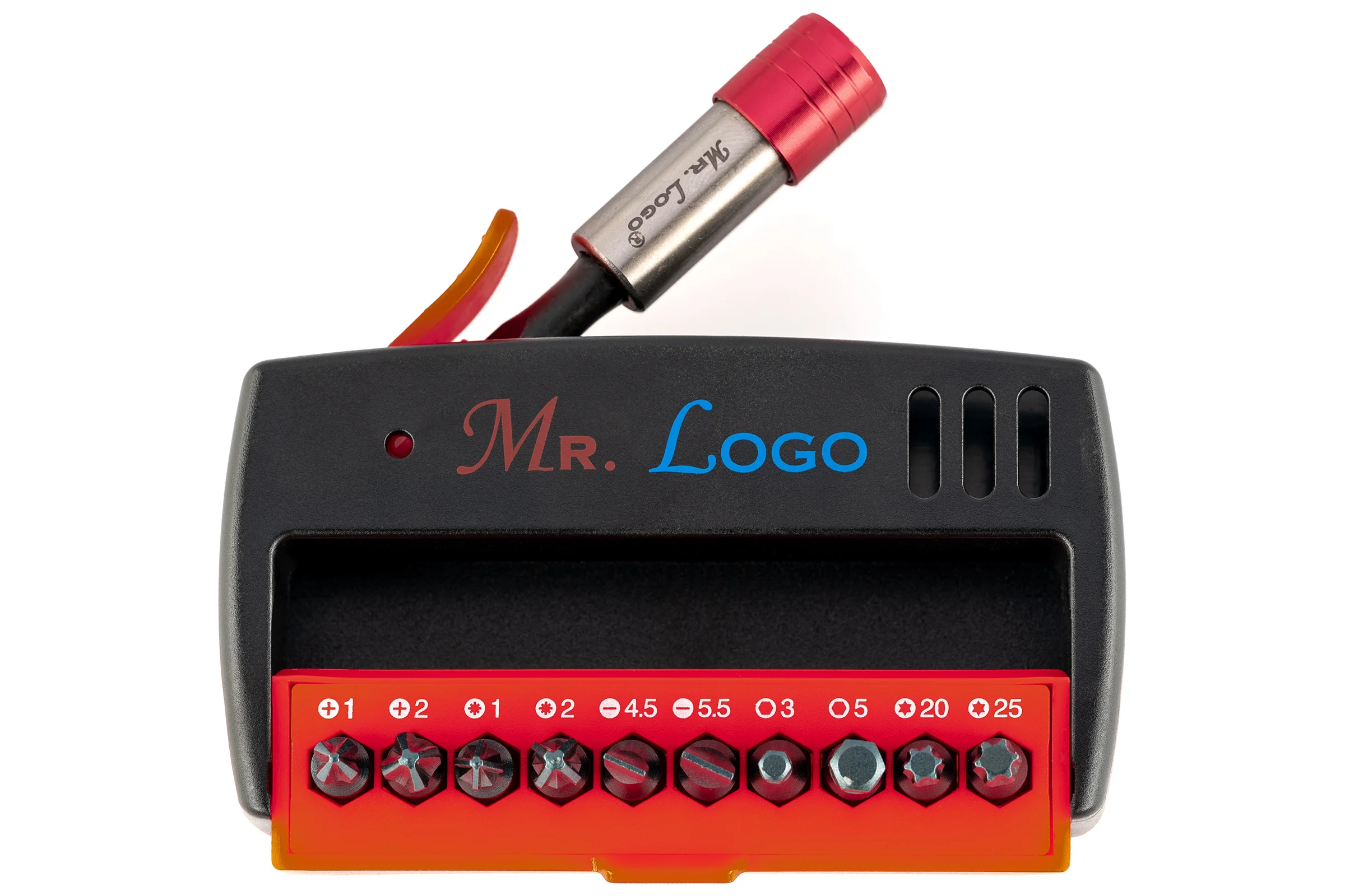 Набор торсионных бит 10 шт + магнитный держатель 65 мм Mr. Logo D010GMT-11