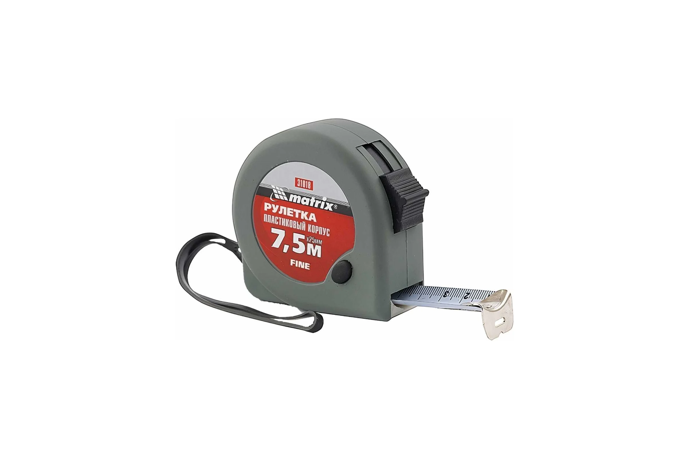Рулетка Fine, 7,5 м х 25 мм, MATRIX 31018
