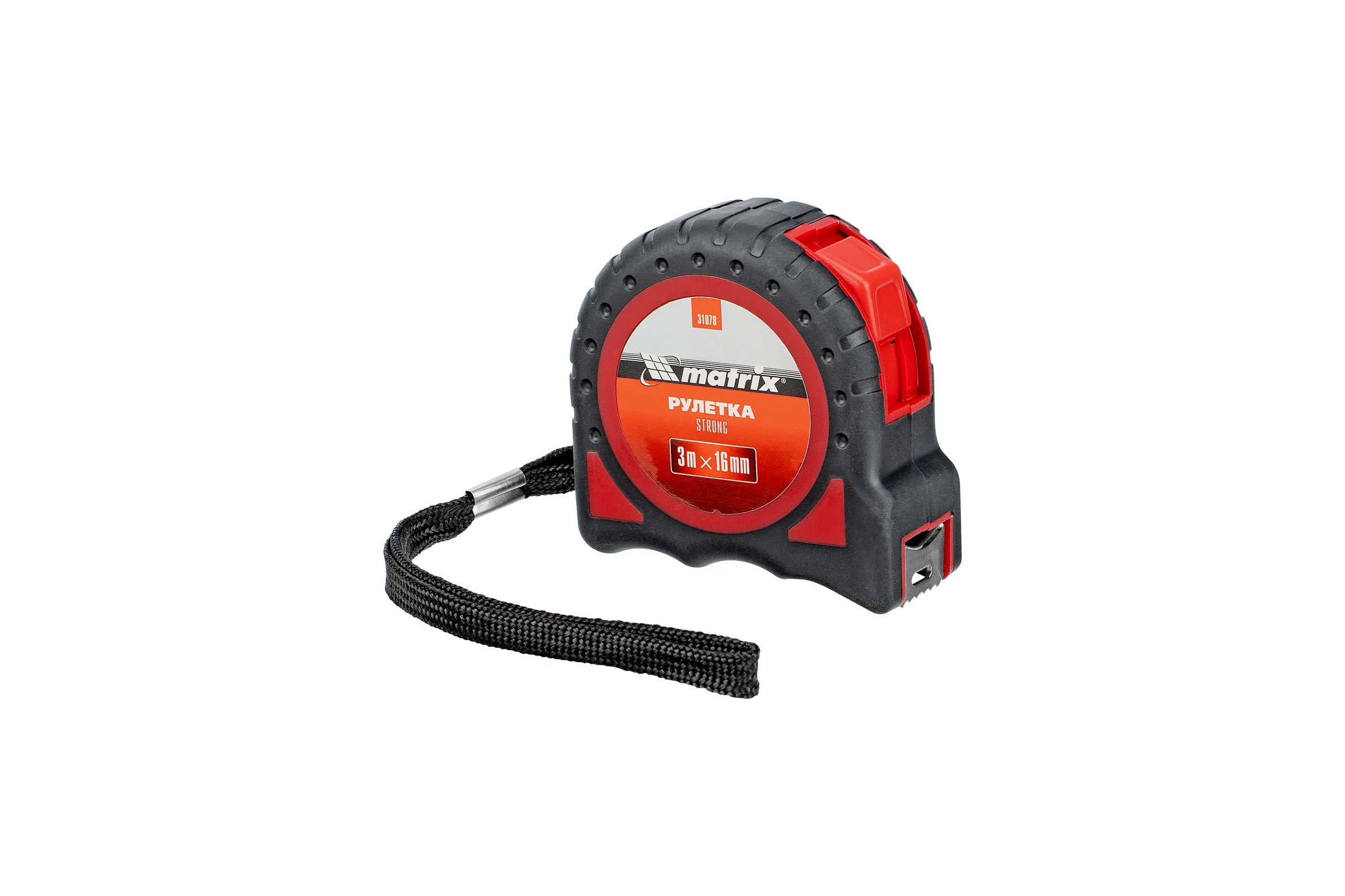 Рулетка Strong, 3 м х 16 мм, MATRIX 31078