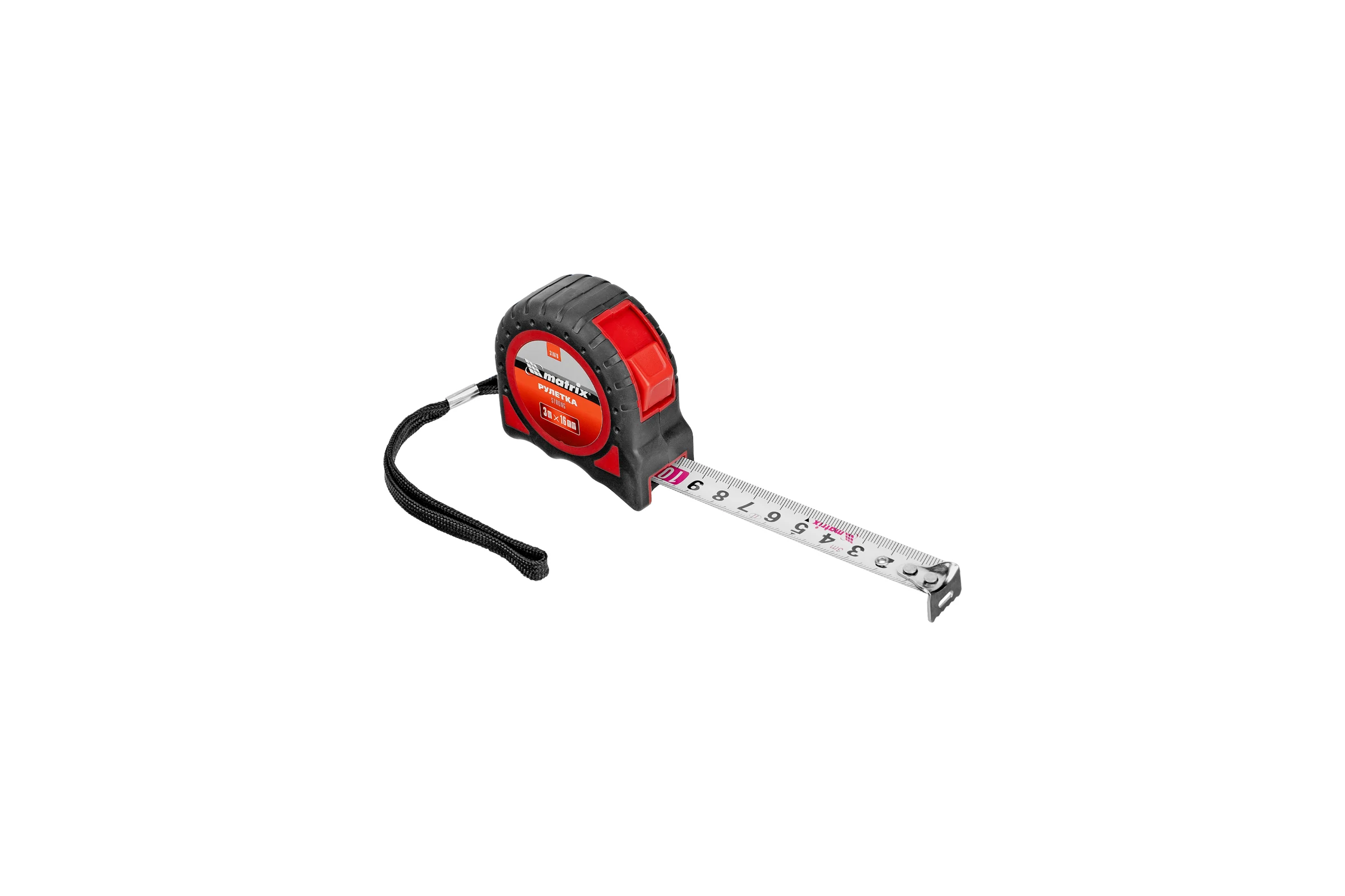 Рулетка Strong, 3 м х 16 мм, MATRIX 31078
