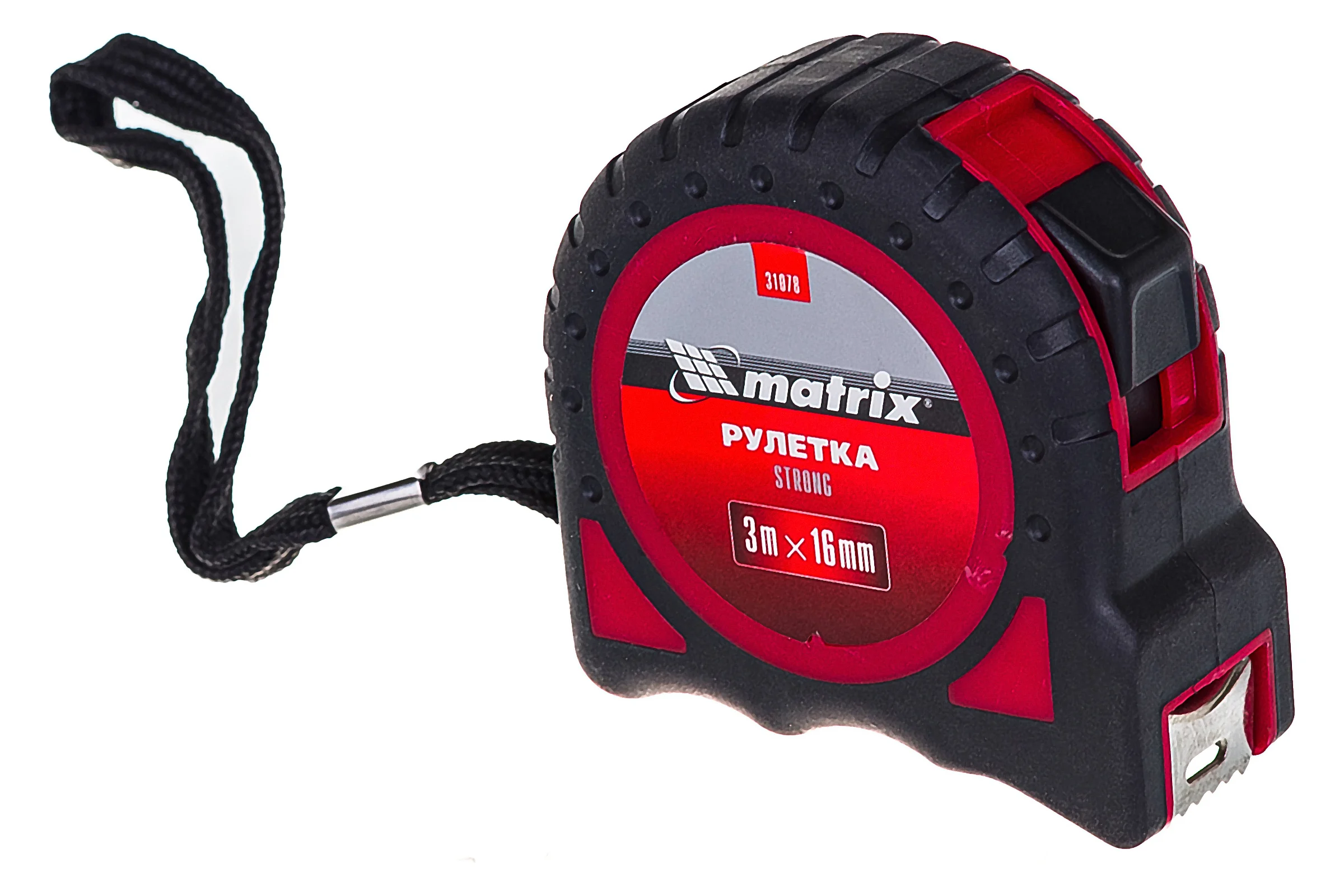Рулетка Strong, 3 м х 16 мм, MATRIX 31078
