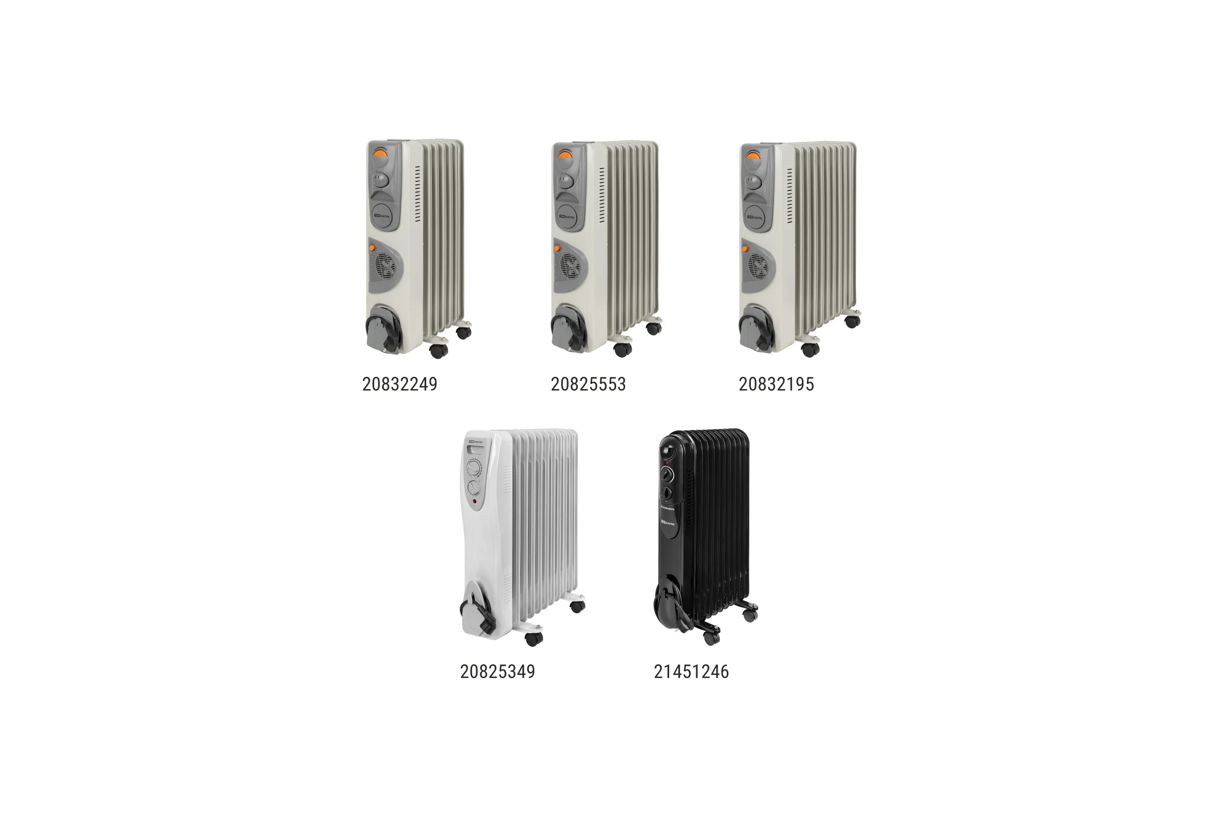 Масляный обогреватель TDM ELECTRIC МИНИ-11, 1200 Вт, 11 секций, термостат, SQ2501-0910