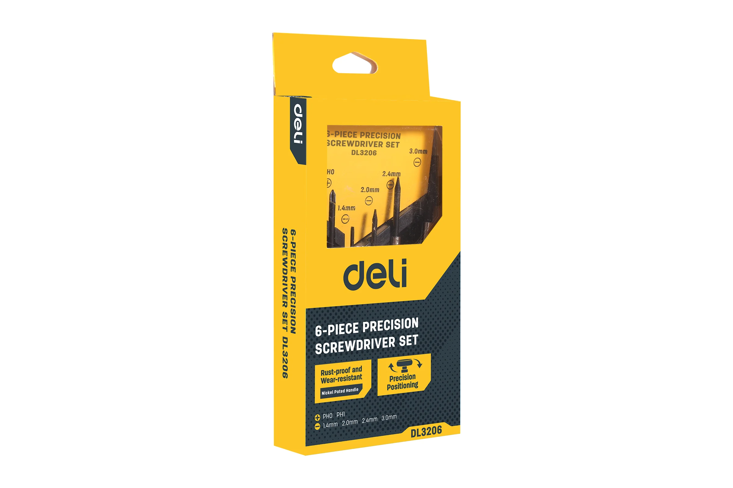 Набор прецизионных отверток DELI DL3206 6 шт. 98384