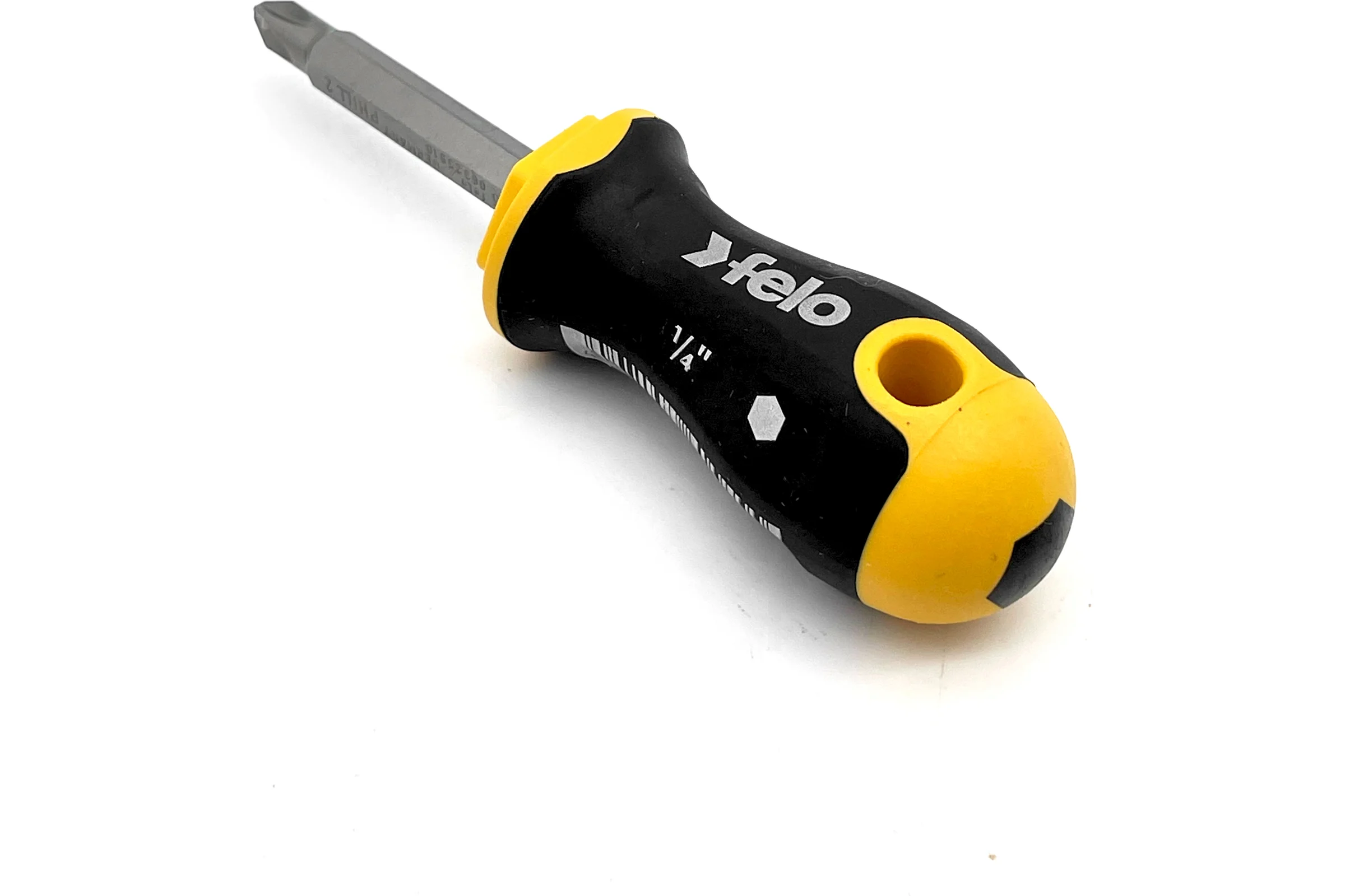 Отвертка Felo Ergonic Stubby с двухсторонней битой SL5.5хPH2, 60 мм 46926010