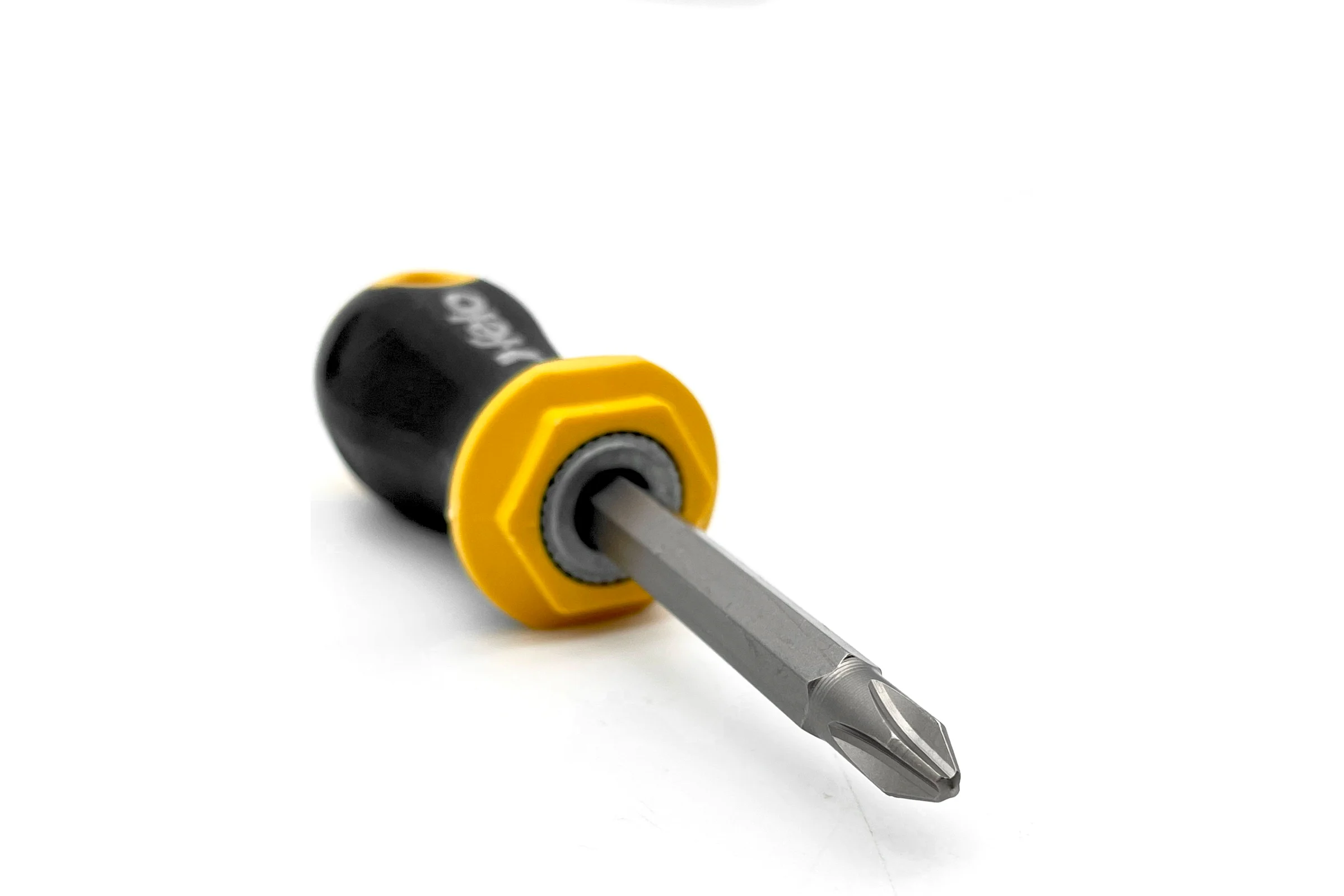 Отвертка Felo Ergonic Stubby с двухсторонней битой SL5.5хPH2, 60 мм 46926010