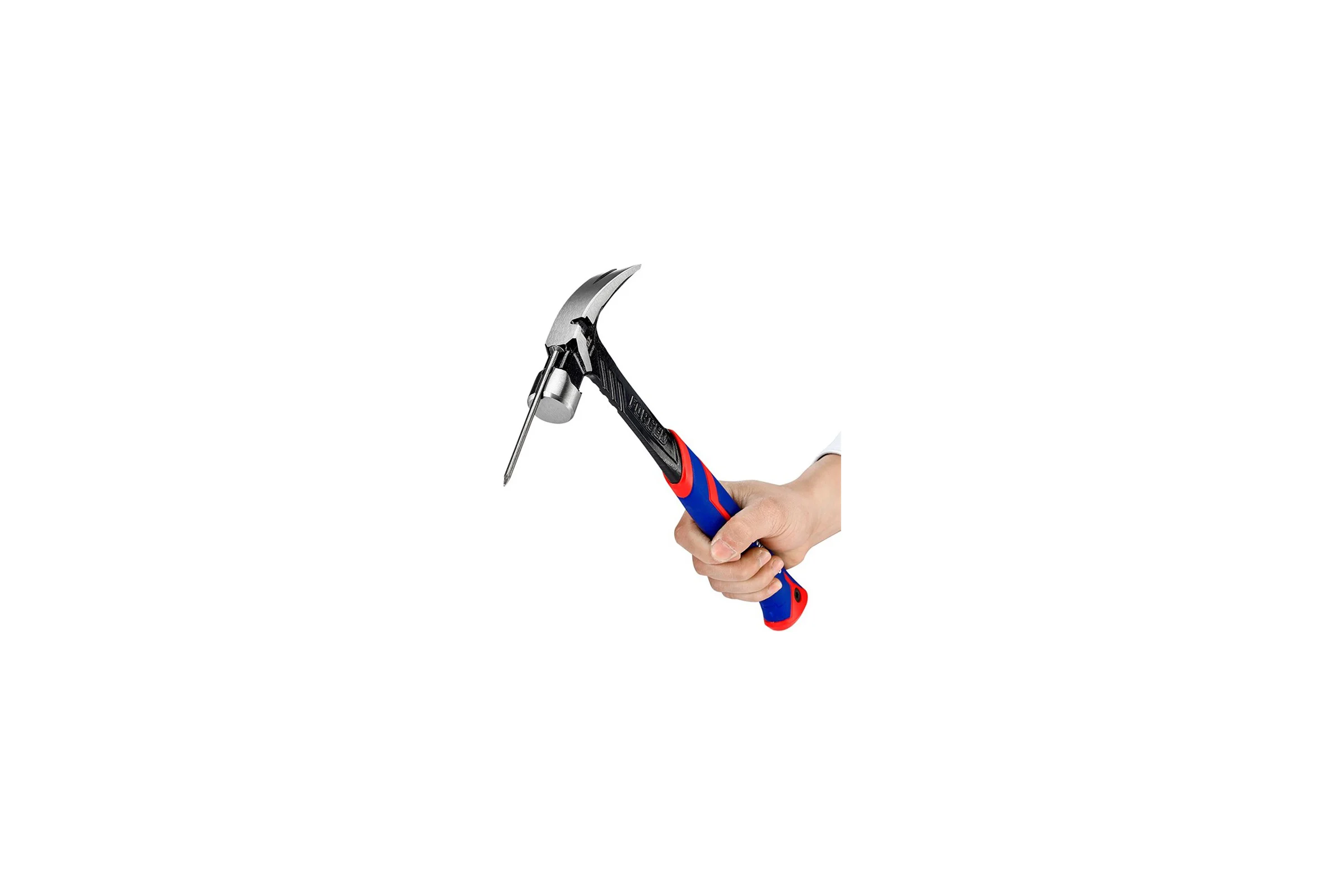 Молоток-гвоздодер WORKPRO 450г цельнометаллический WP241013