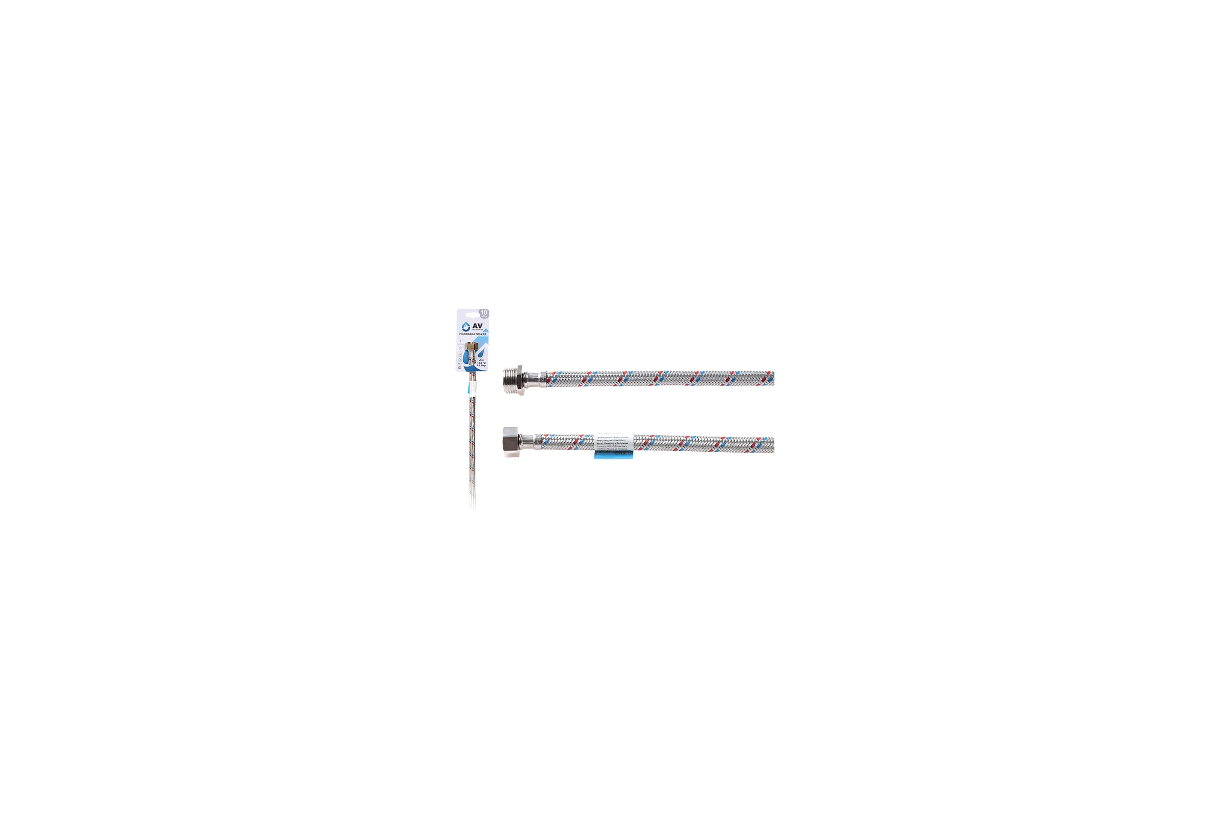 Гибкая подводка для воды AV Engineering гайка 1/2" - штуцер 1/2" 200 см AVE201200