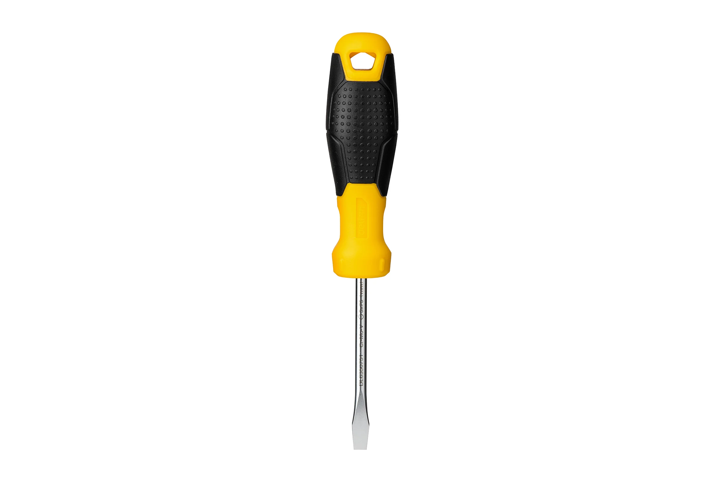 Шлицевая отвертка DELI SL5х75мм DL6350751 Cr-V, магнит, TPR+PP ручка 98345 98348