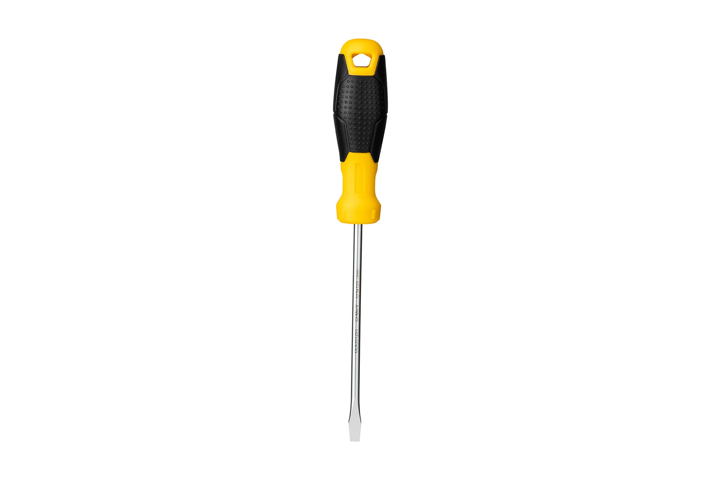 Шлицевая отвертка DELI SL5х125мм DL6351251 Cr-V, магнит, TPR+PP ручка 98350