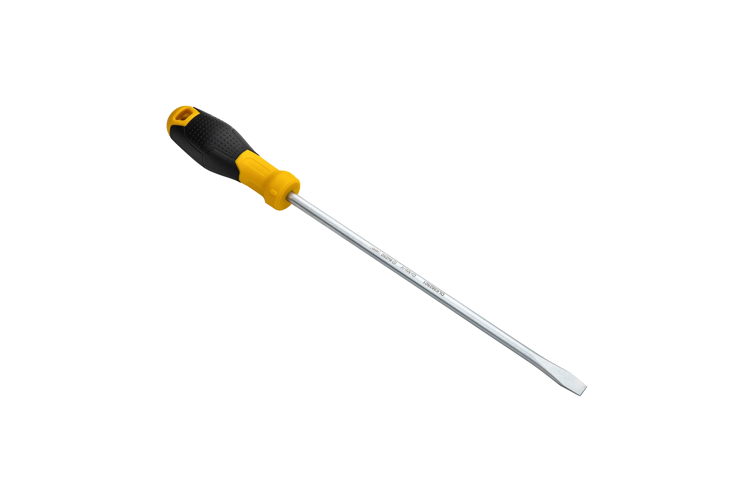 Шлицевая отвертка DELI SL8х200мм DL6382501 Cr-V, магнит, TPR+PP ручка 98358
