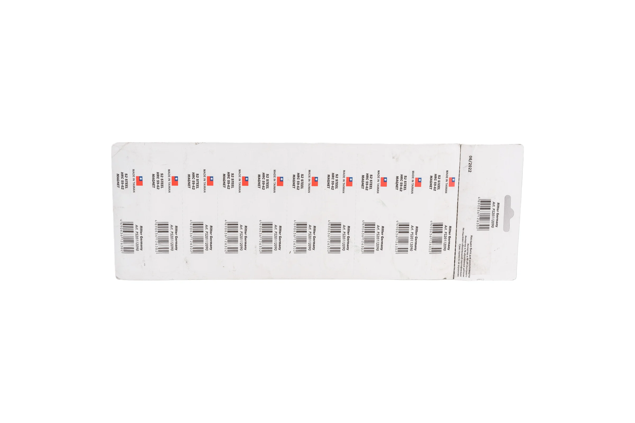 Бита WP PH2, 90 мм, магнитная, сталь S2, 10 шт RITTER PS20112090