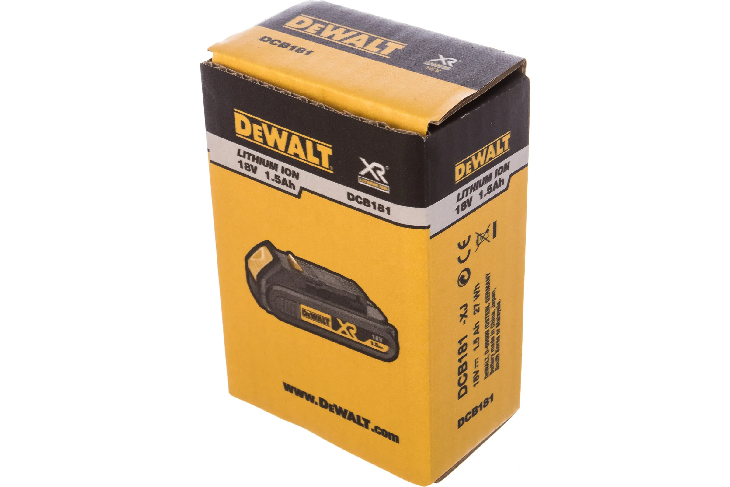 Аккумулятор XR (18 В; 1,5 А*ч Li-Ion) DEWALT DCB 181