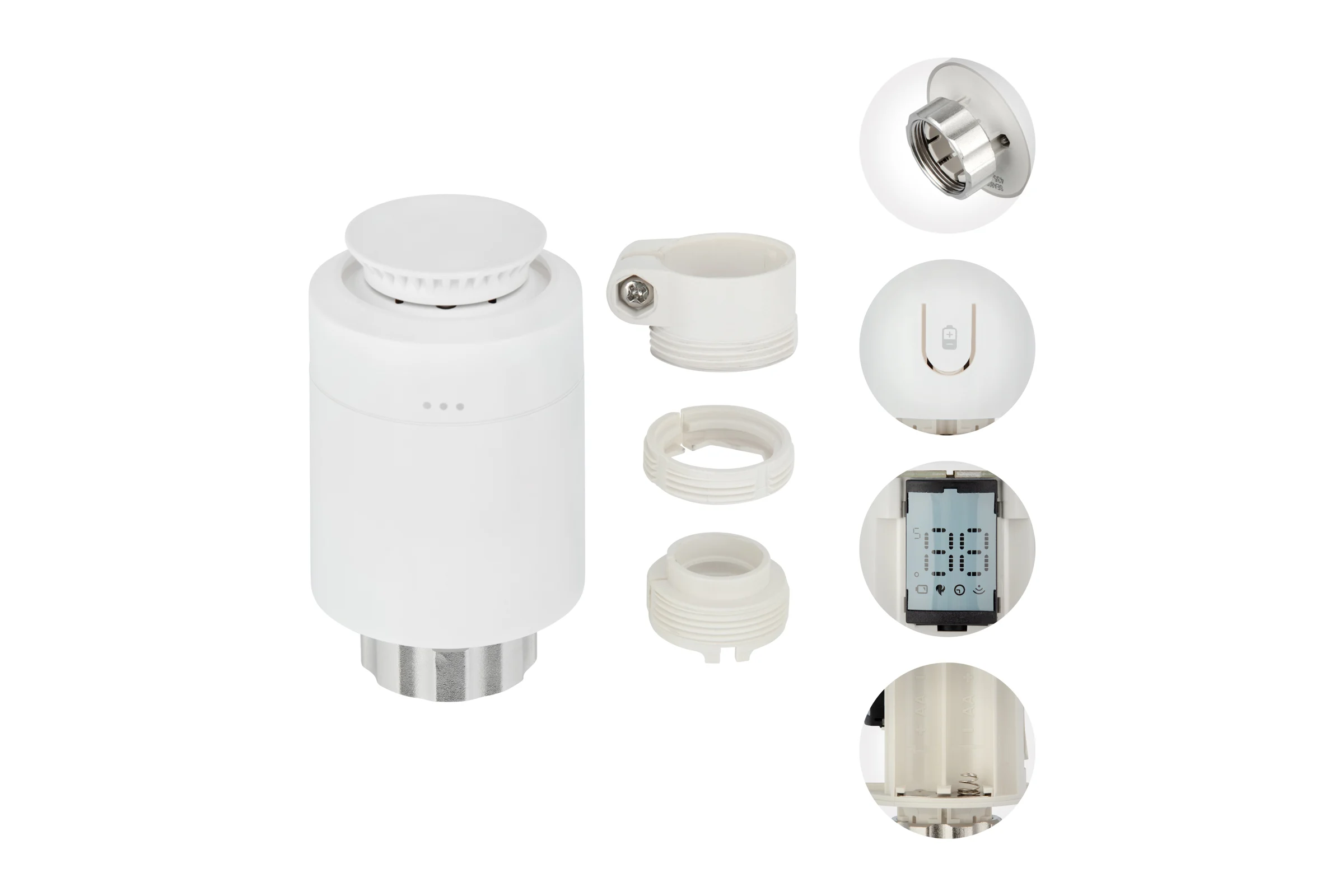 Умный терморегулятор для радиатора ZigBee Алиса SECURIC SEC-TW-101W