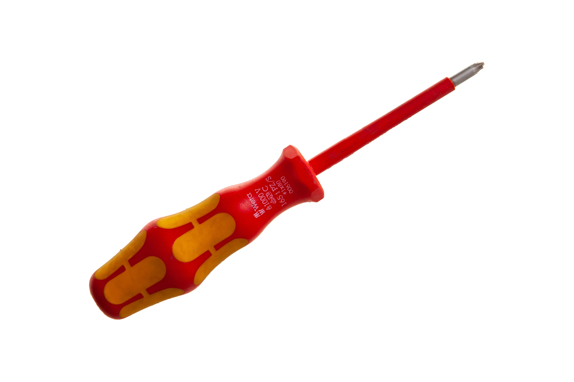 Отвертка диэлектрическая WERA 165 i PZ/S VDE PlusMinus, 1 x 80 мм WE-006190