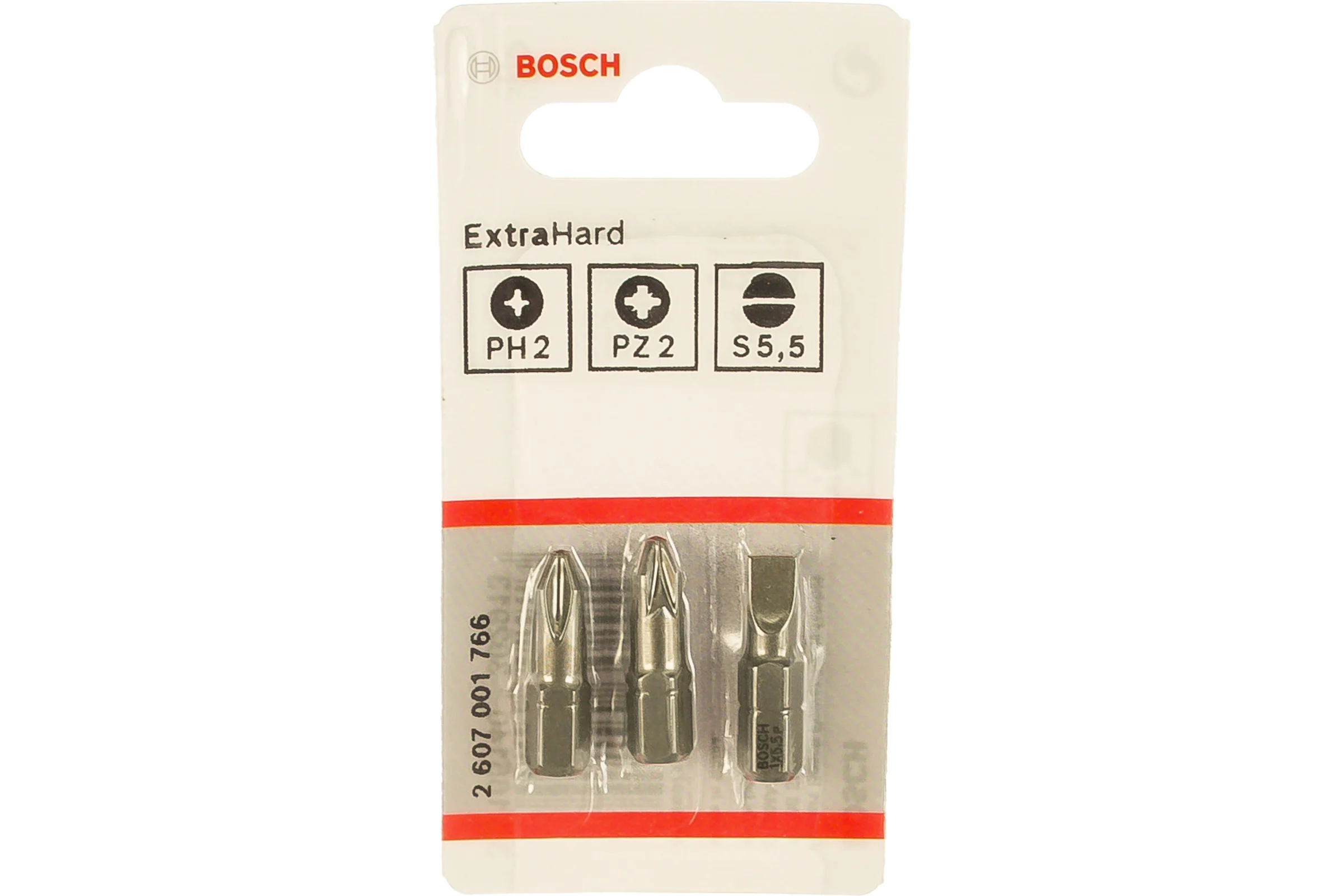 Набор бит Extra Hart 3 шт. (LS/PH/PZ; 25 мм) Bosch 2607001766