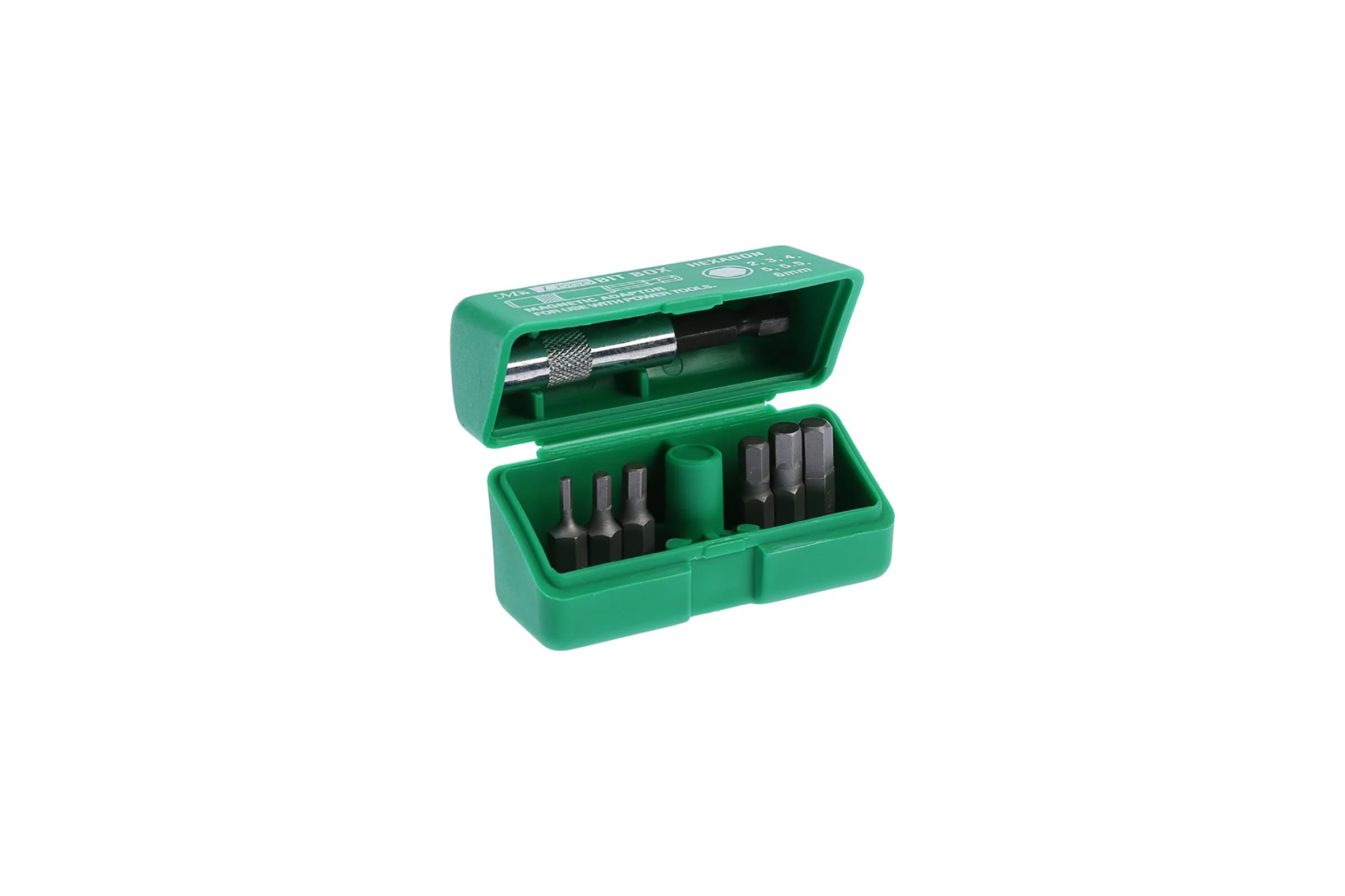 Набор насадок-бит 7 предметов (green) Mr. Logo SD-801B-AH