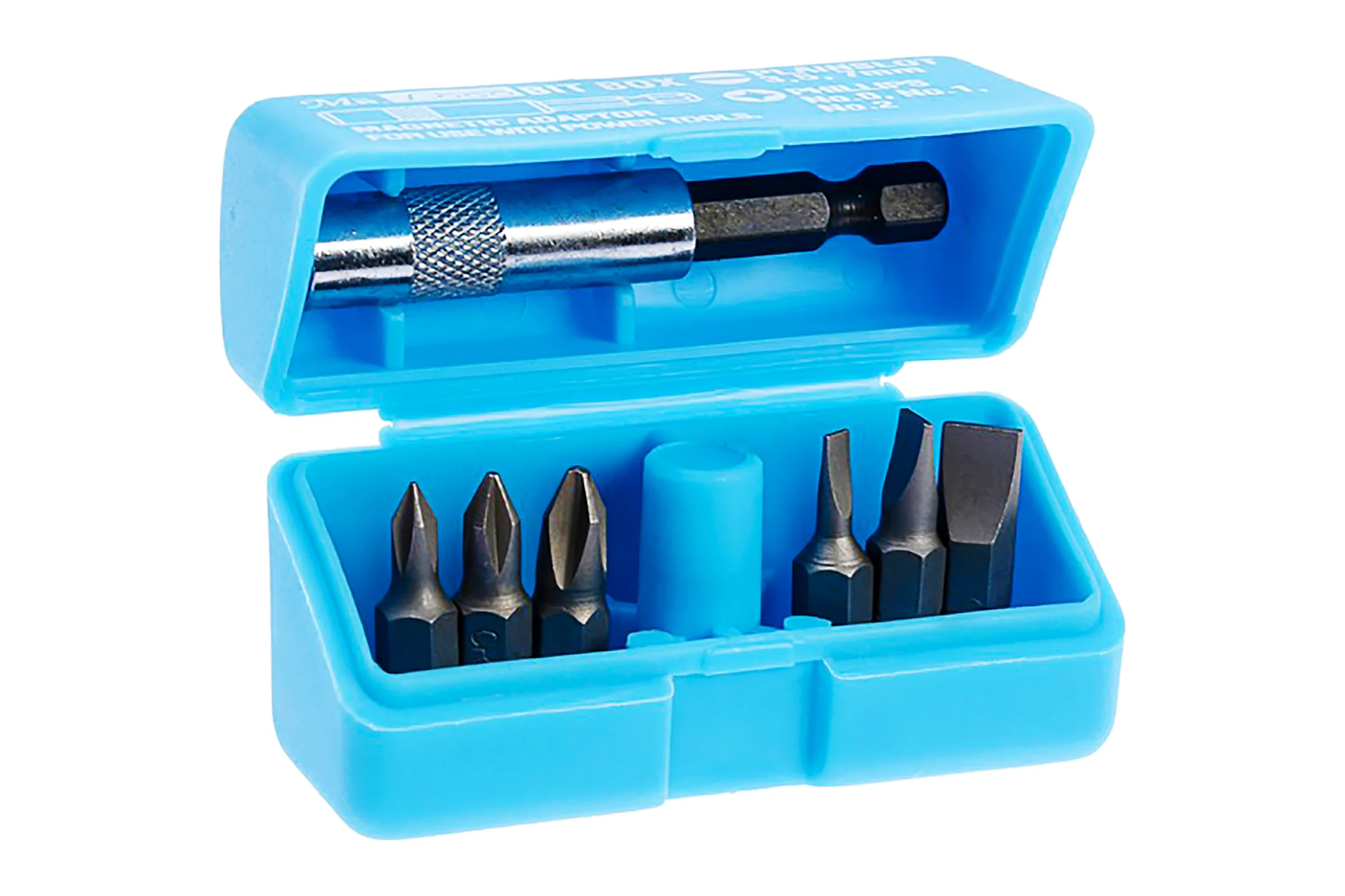 Набор насадок-бит CR-V 7 предметов (blue) Mr. Logo SD-801B-AS