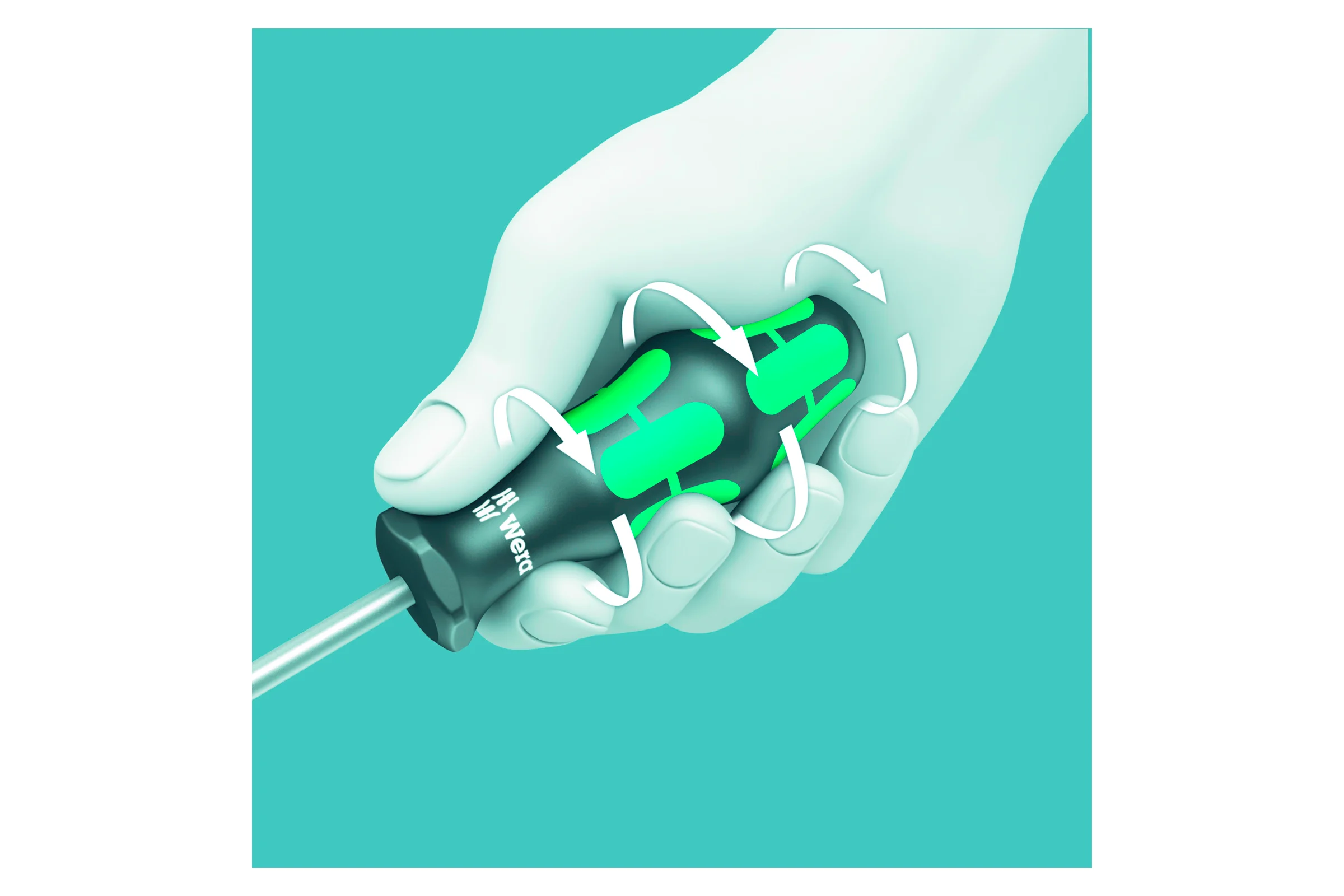 Отвертка крестовая Wera, PH 2 х 150 мм, WE-008723