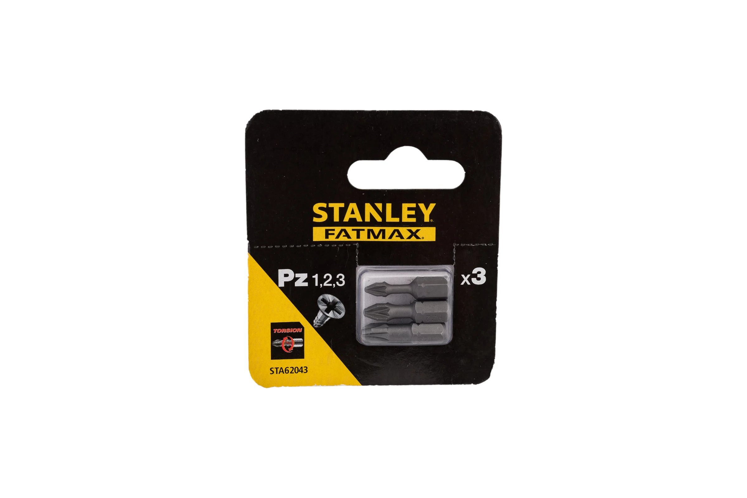 Биты FATMAX TORSION PZ1, 2, 3x25 мм, 3 шт Stanley STA62043-XJ