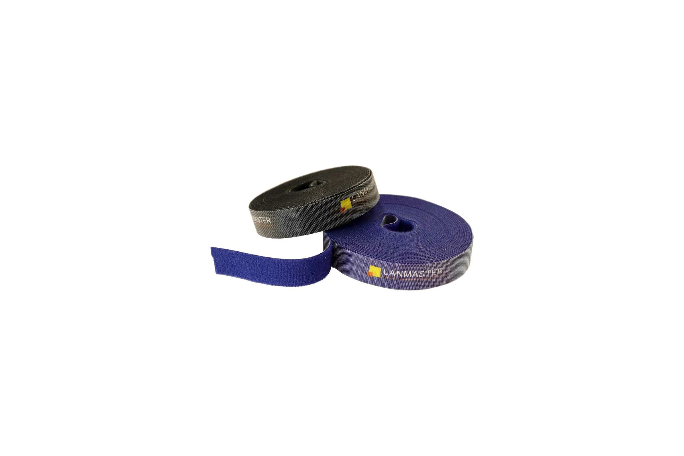 Хомут-липучка LANMASTER ширина 20 мм, 5 м, синий LAN-VCM5M-BL