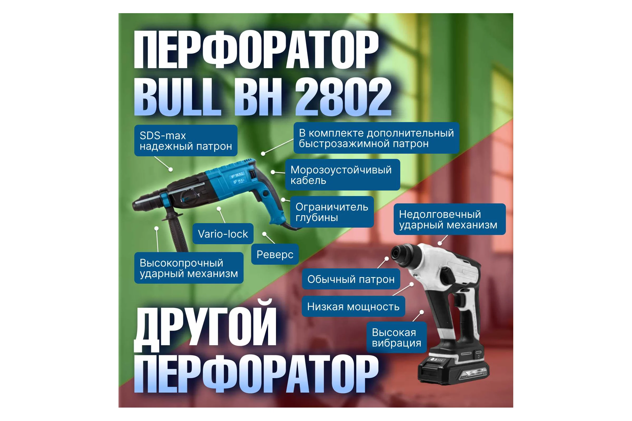 Перфоратор BULL BH 2802 0329082