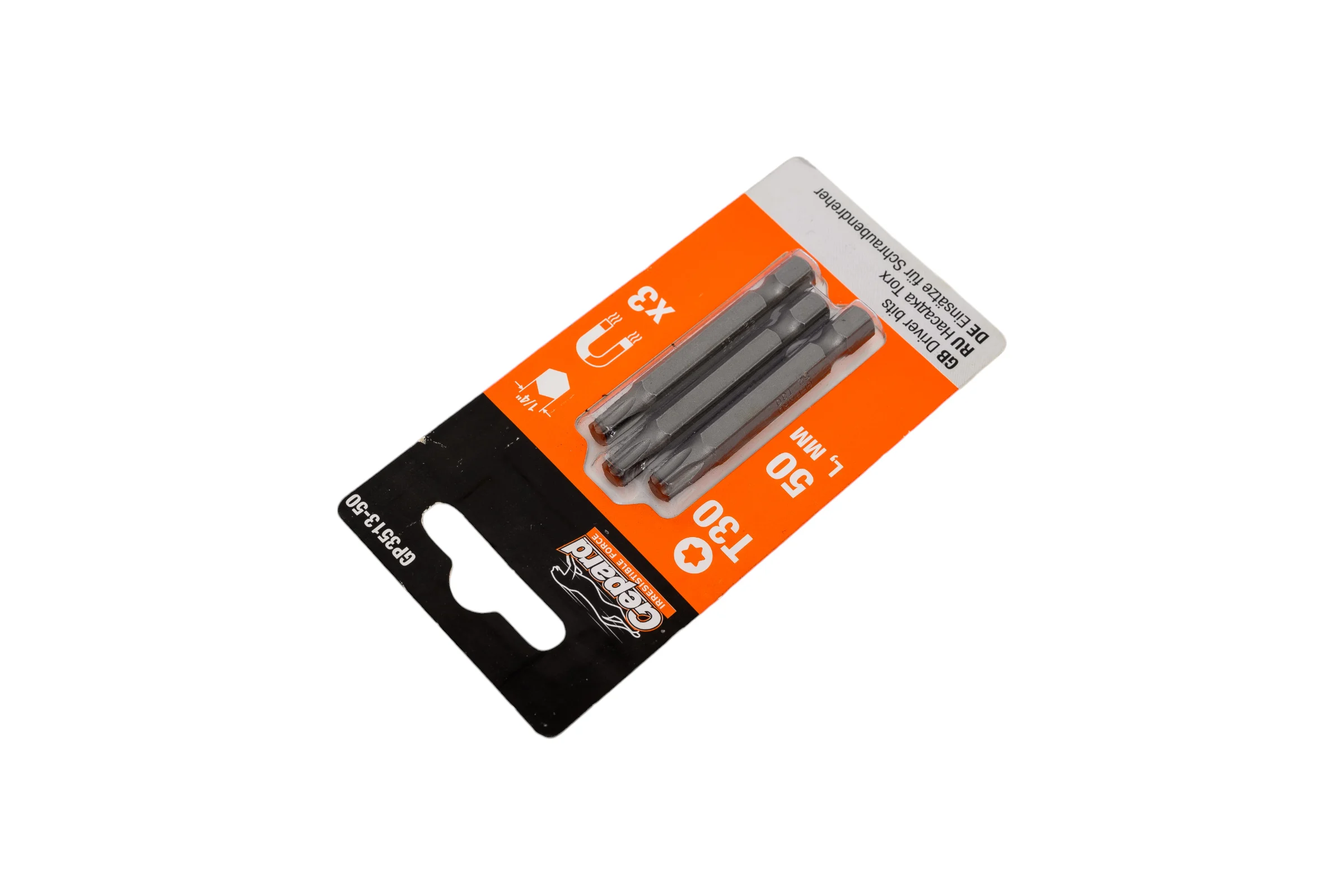 Бита магнитная Torx 3 шт, T30, 50 мм для шуруповерта Gepard GP3513-50