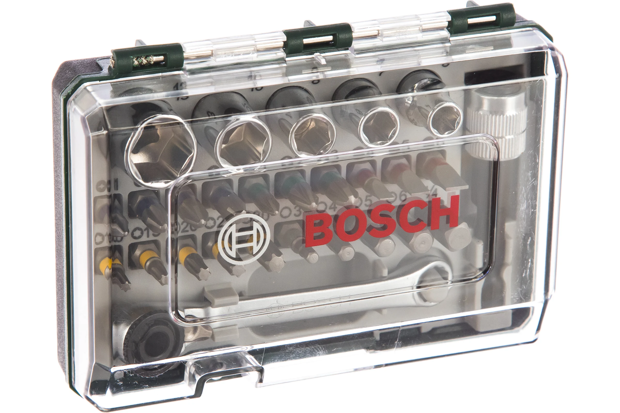 Набор бит с ключом-трещоткой (27 предметов) Bosch 2607017160