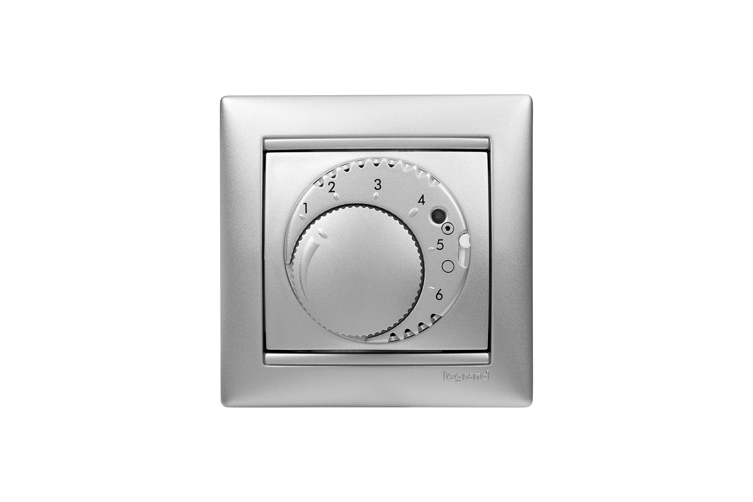 Терморегулятор для тёплого пола Legrand Valena 16А 250В алюминий 770291