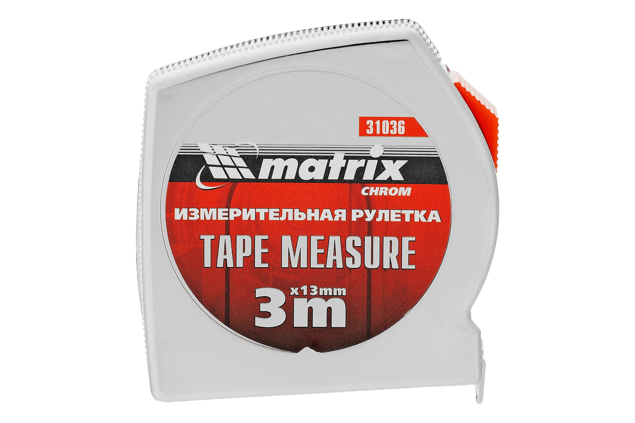 Рулетка 3 м x 13 мм Chrom MATRIX 31036