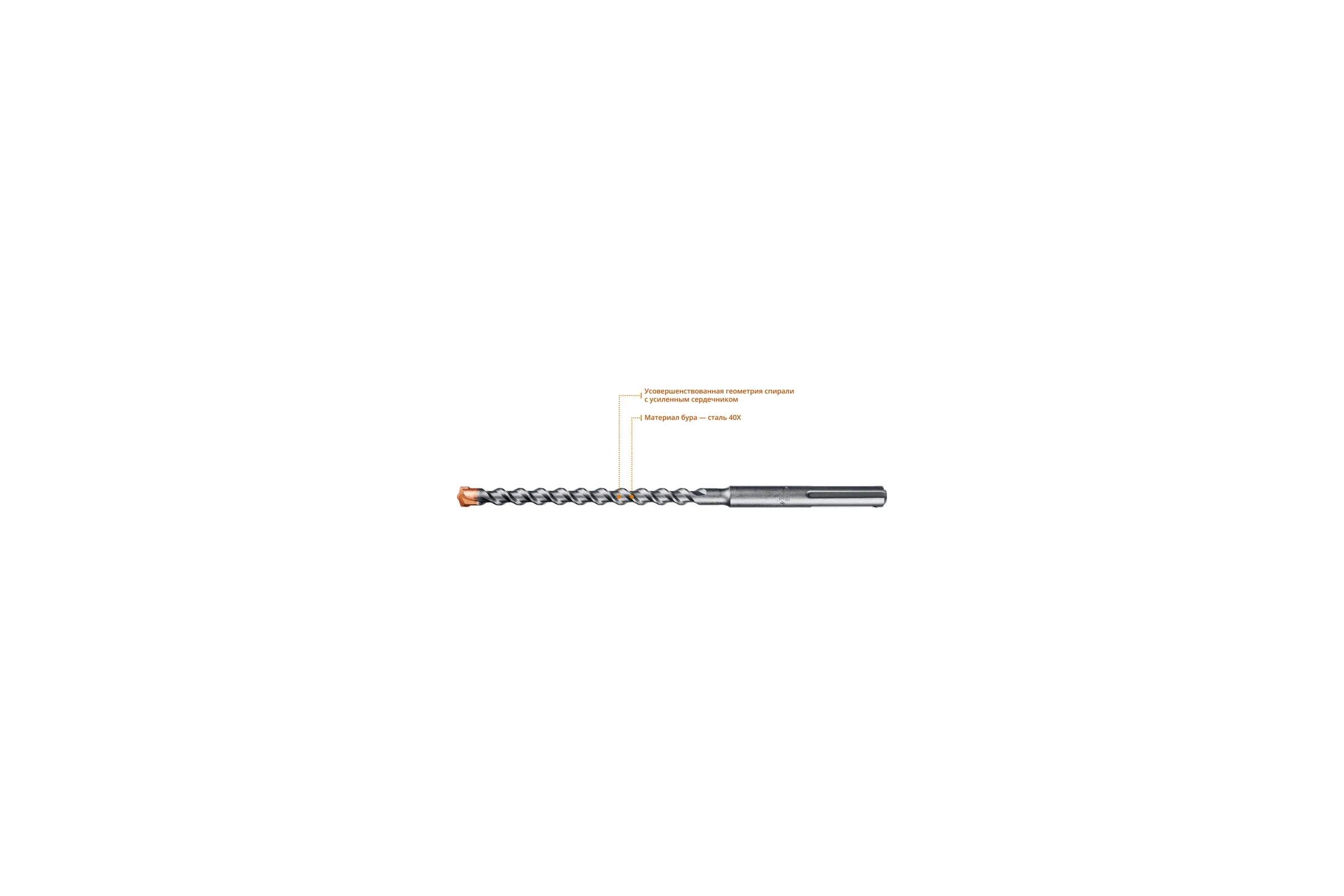 Бур SDS-Max (35х670 мм; 4 резца) по бетону ЗУБР 29350-670-35_z01
