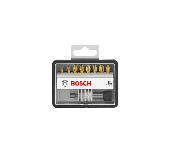 Набор бит (8 шт; Max Grip) Robust Line S1 TIN Bosch 2607002574