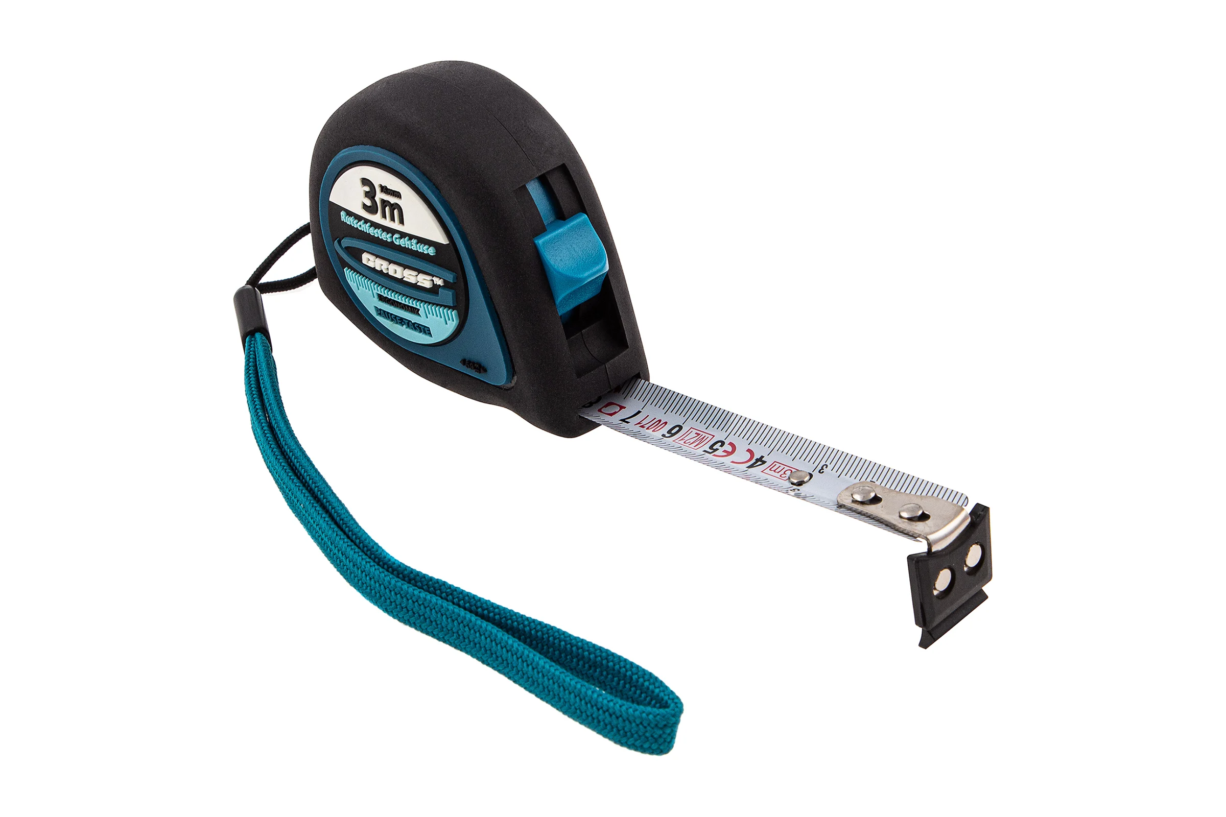 Рулетка 3 м x 16 мм GROSS Ergonomisch 31101