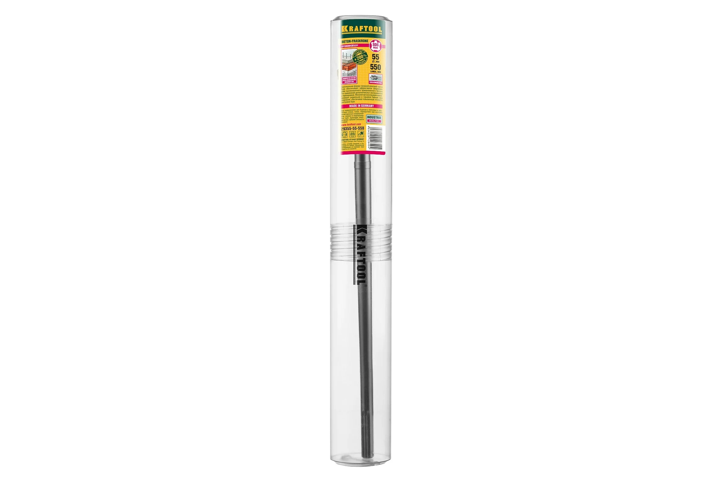 Бур проломной KRAFTOOL SDS-Max 55х550 мм 29355-55-550