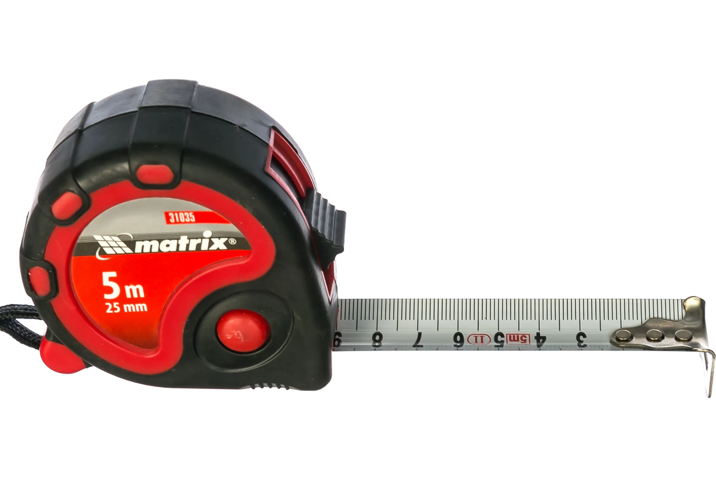 Рулетка 5 м х 25 мм Status 3 fixations MATRIX 31035