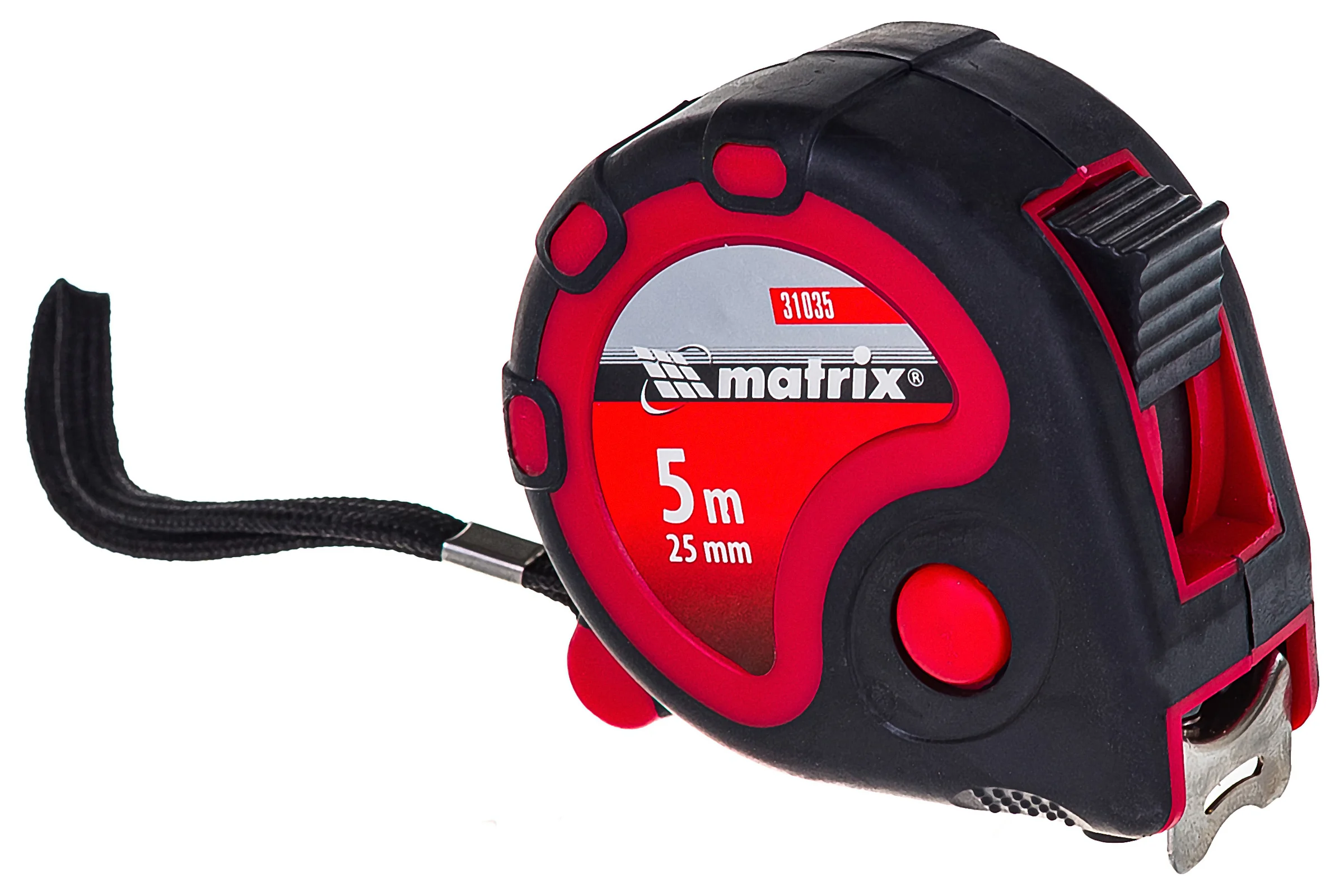 Рулетка 5 м х 25 мм Status 3 fixations MATRIX 31035