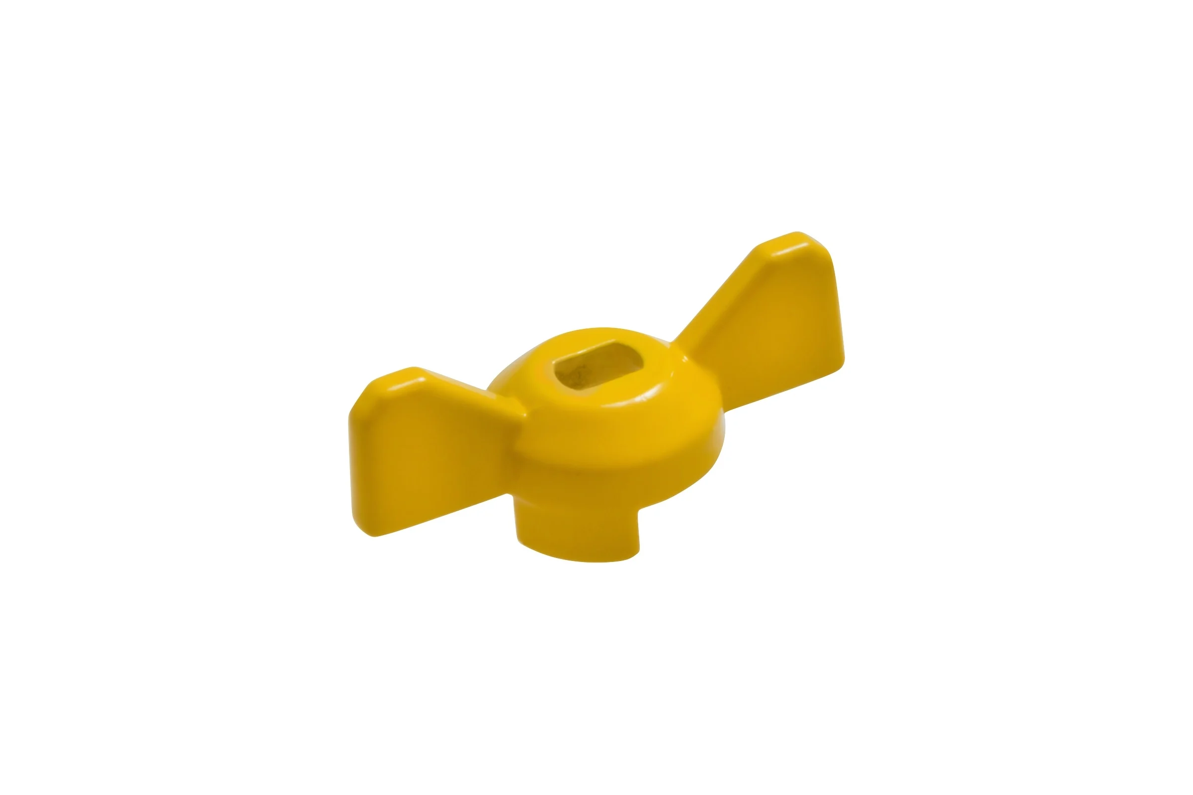 Ручка-бабочка для крана MasterProf желтая, 1/2"-3/4" ИС.131525