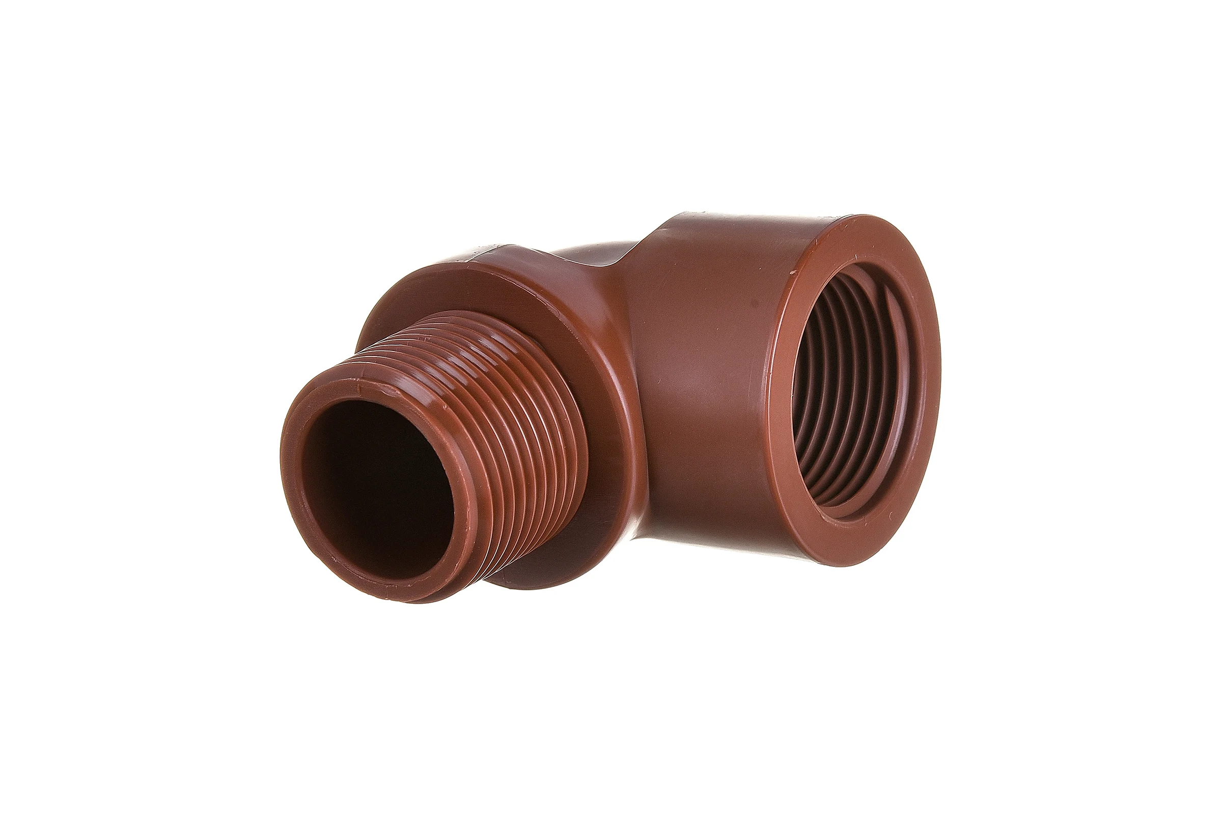 Угольник ПП AV Engineering 3/4" с внутренней-наружной резьбой, коричневый AVE159019