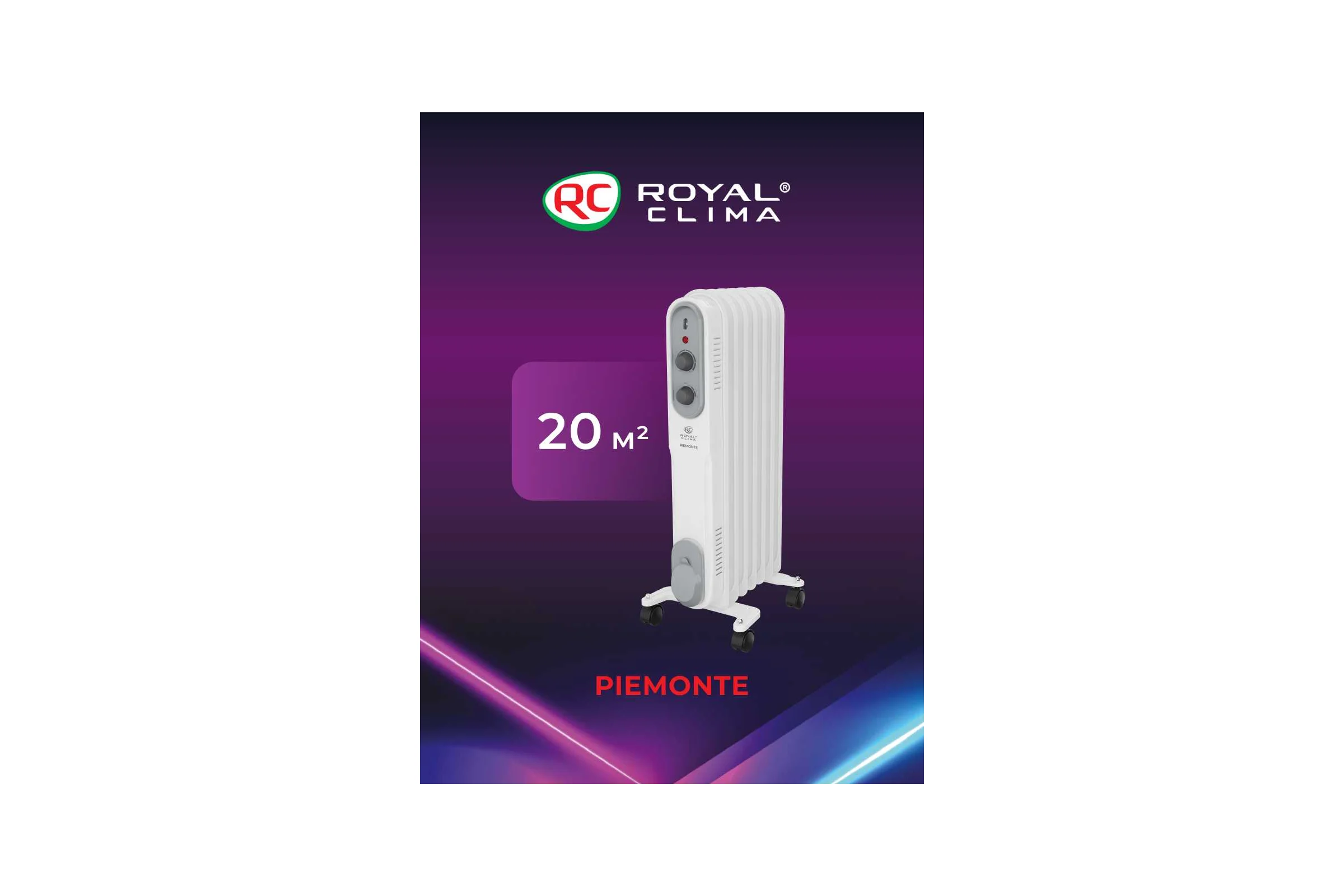 Масляный радиатор Royal Clima PIEMONTE ROR-P7-1500M