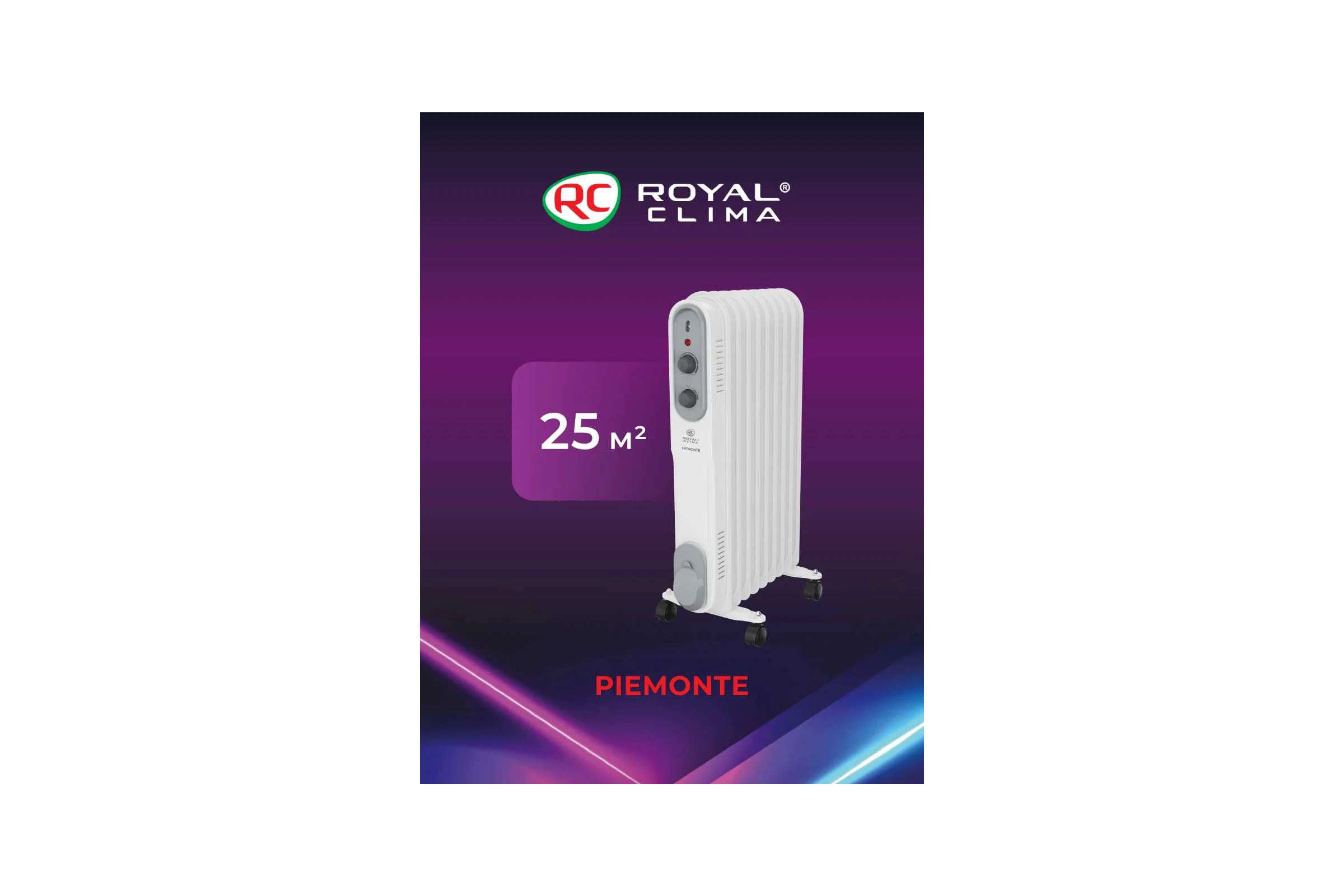 Масляный радиатор Royal Clima PIEMONTE ROR-P9-2000M
