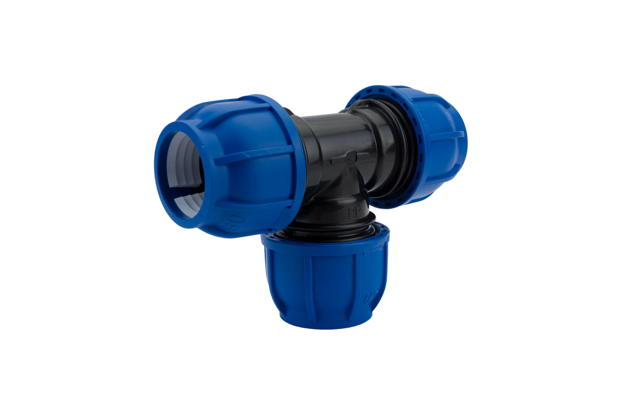 Компрессионный тройник TEBO ПНД 50x50x50 T-ПНД.Тр.0.50-50-50.CN