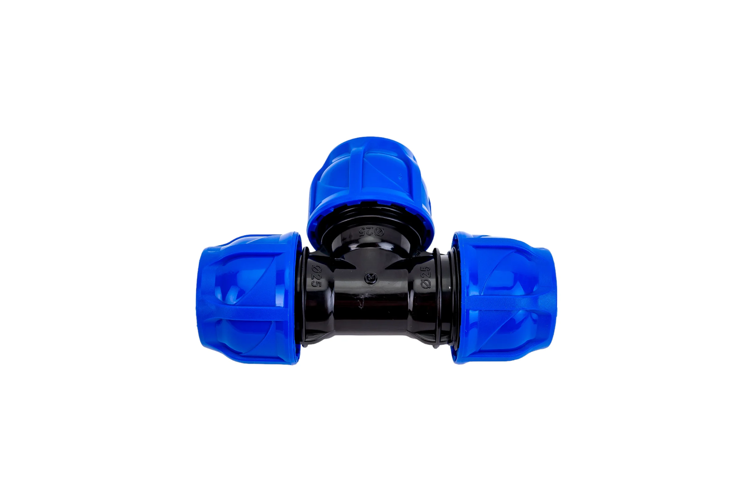 Компрессионный тройник TEBO ПНД 25x25x25 T-ПНД.Тр.0.25-25-25.CN