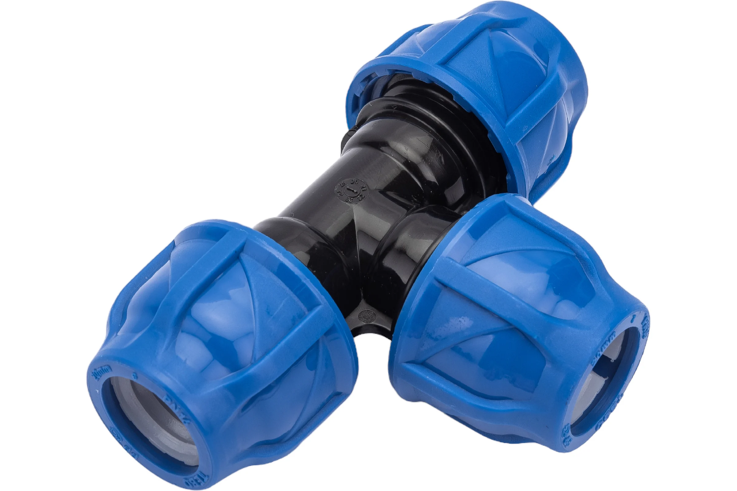 Компрессионный тройник TEBO ПНД 20x20x20 T-ПНД.Тр.0.20-20-20.CN