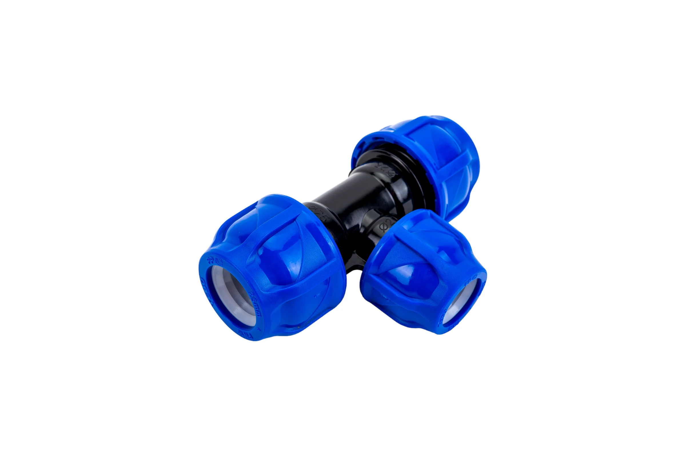 Компрессионный переходной тройник TEBO ПНД 25x20x25 T-ПНД.Тр.0.25-20-25.CN