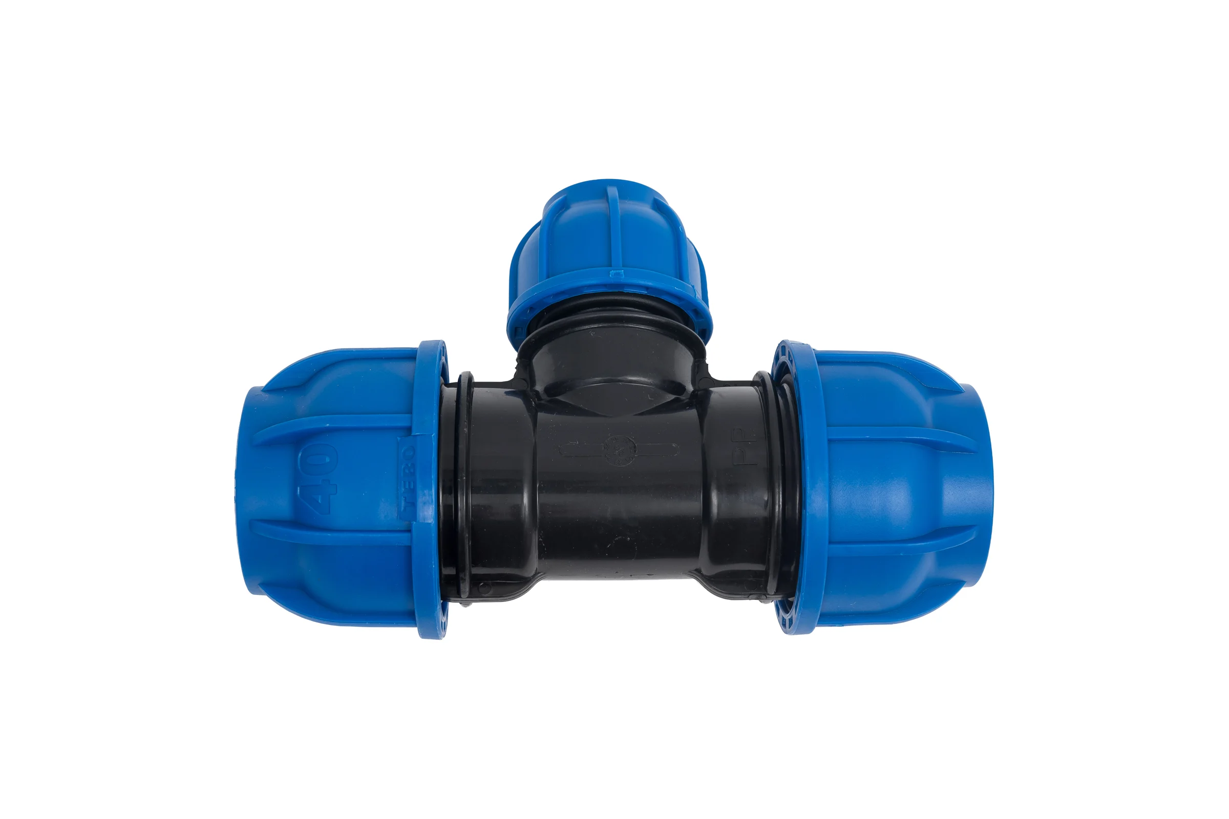 Компрессионный переходной тройник TEBO ПНД 40x25x40 T-ПНД.Тр.0.40-25-40.CN