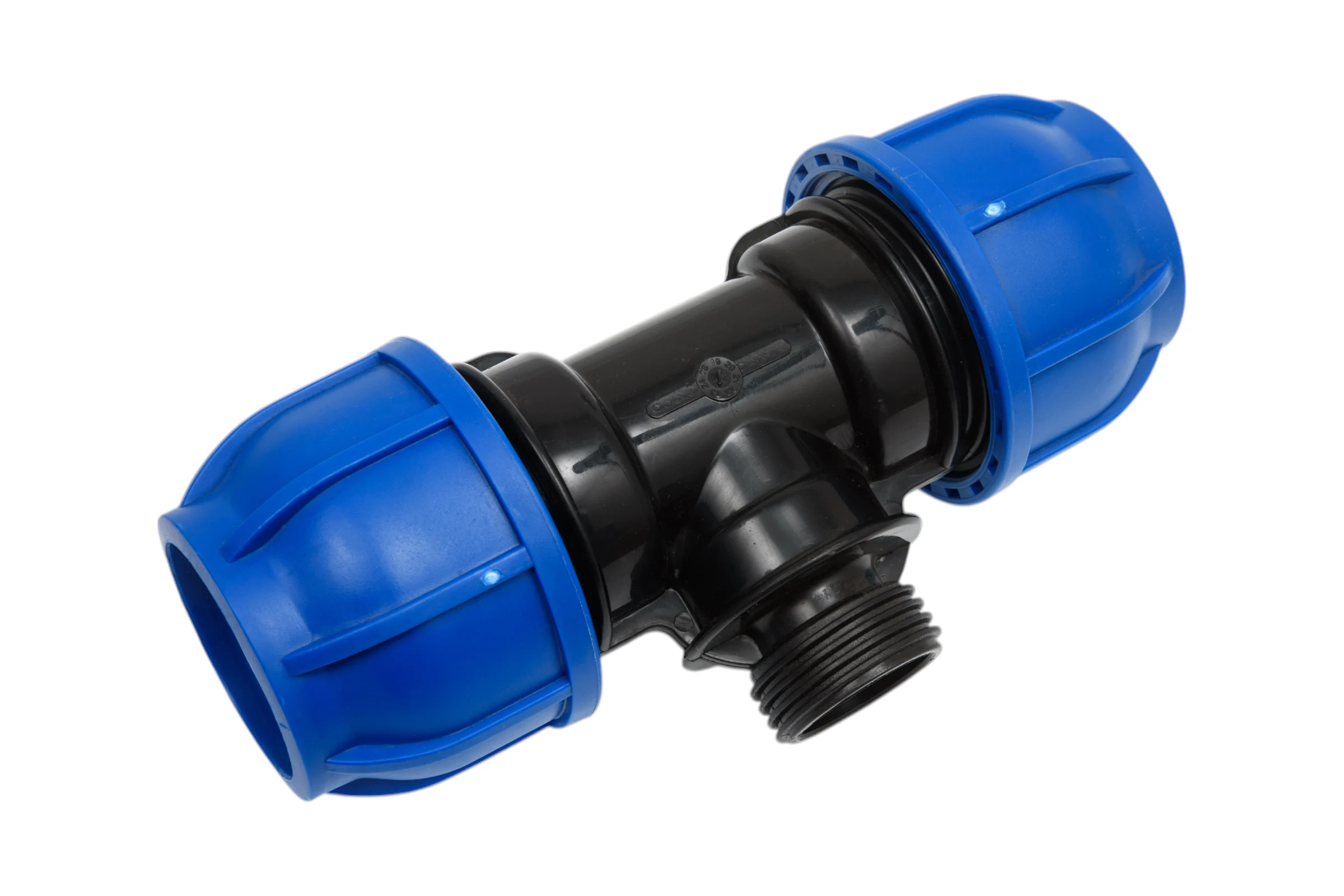Компрессионный переxодной тройник TEBO ПНД  50x25x50 T-ПНД.Тр.0.50-25-50.CN